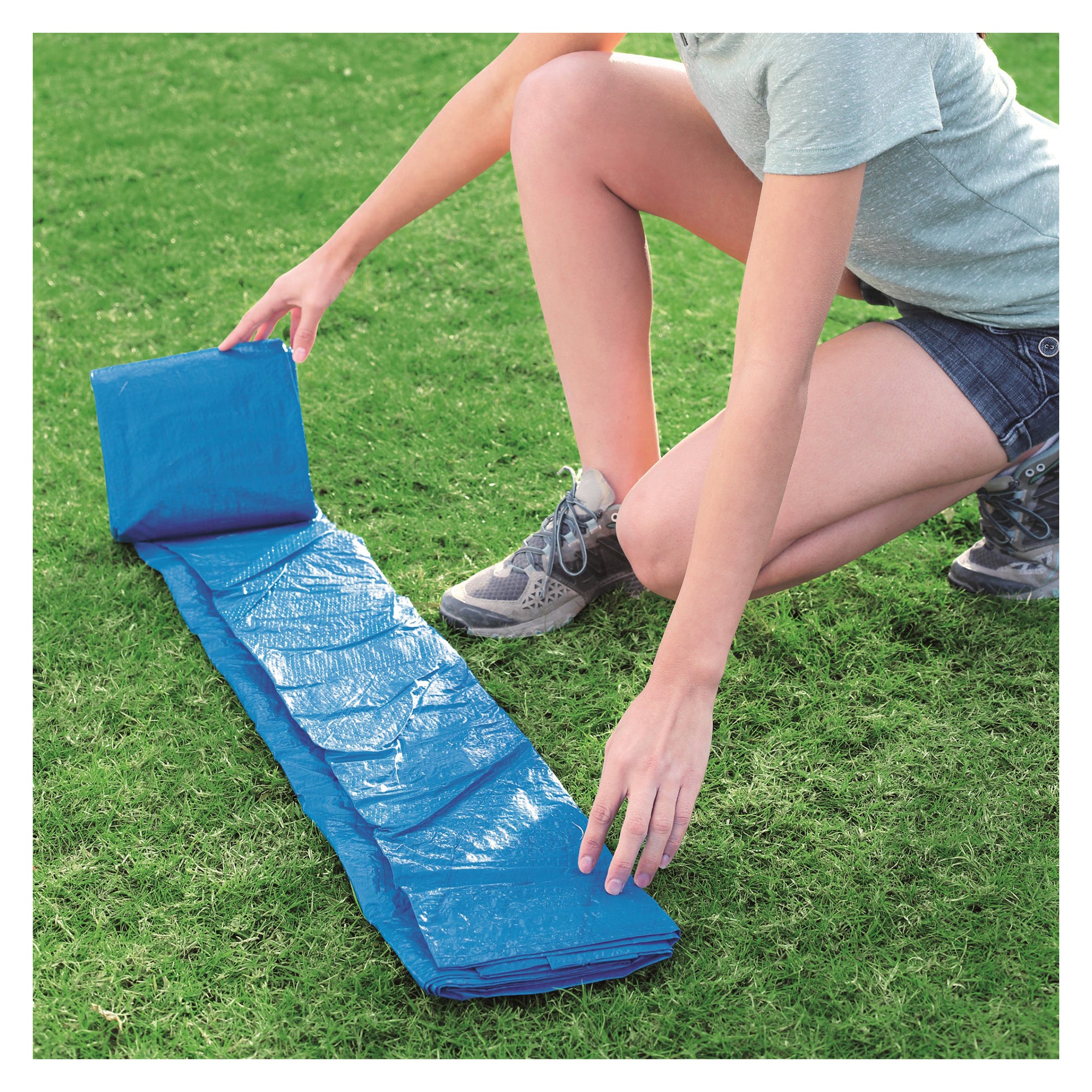 Alternative view of Flowclear Durable 16' x 16' Ground Cloth for Above Ground Pools