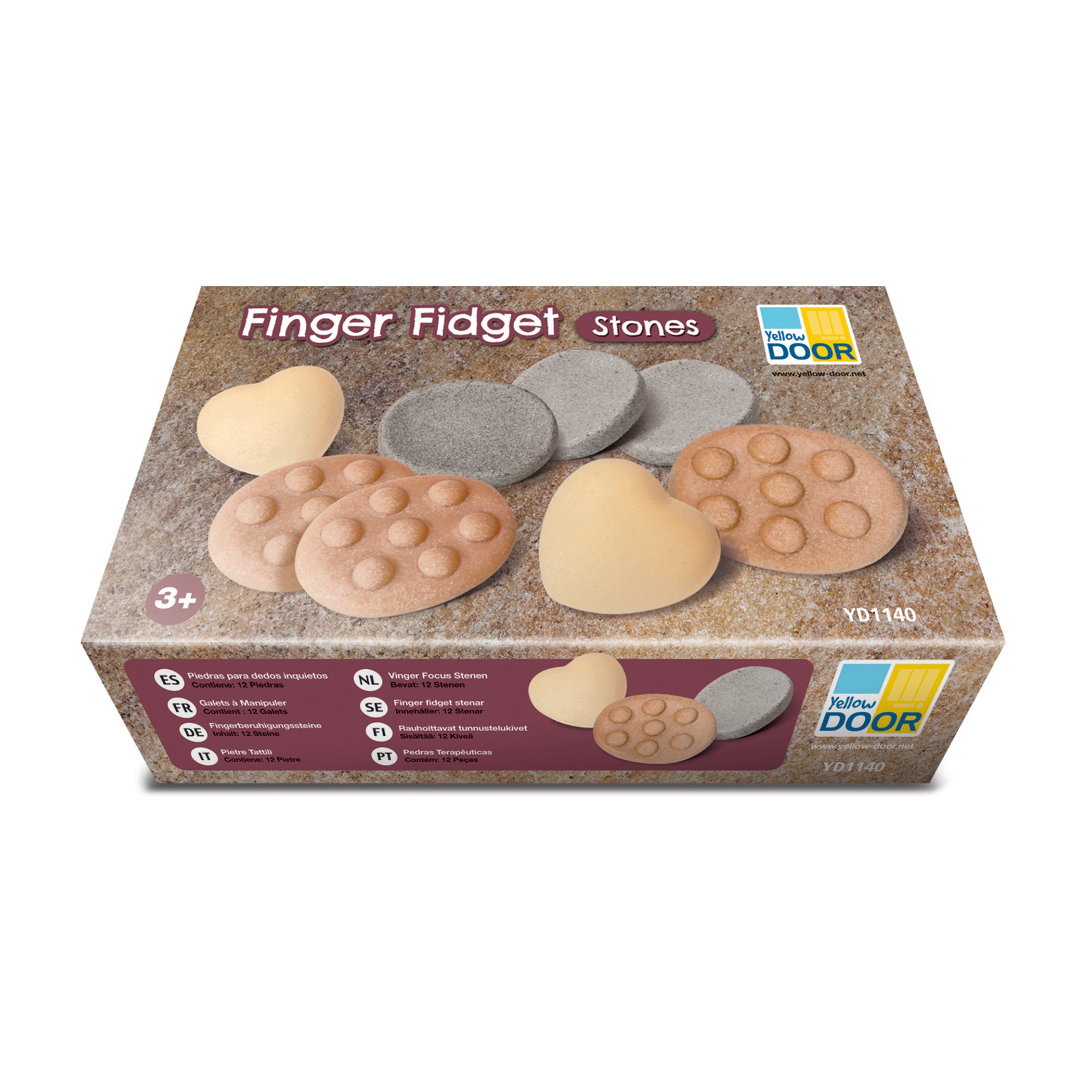 Alternative view of Yellow Door Calming Finger Fidget Stones ?? Sensory Set
