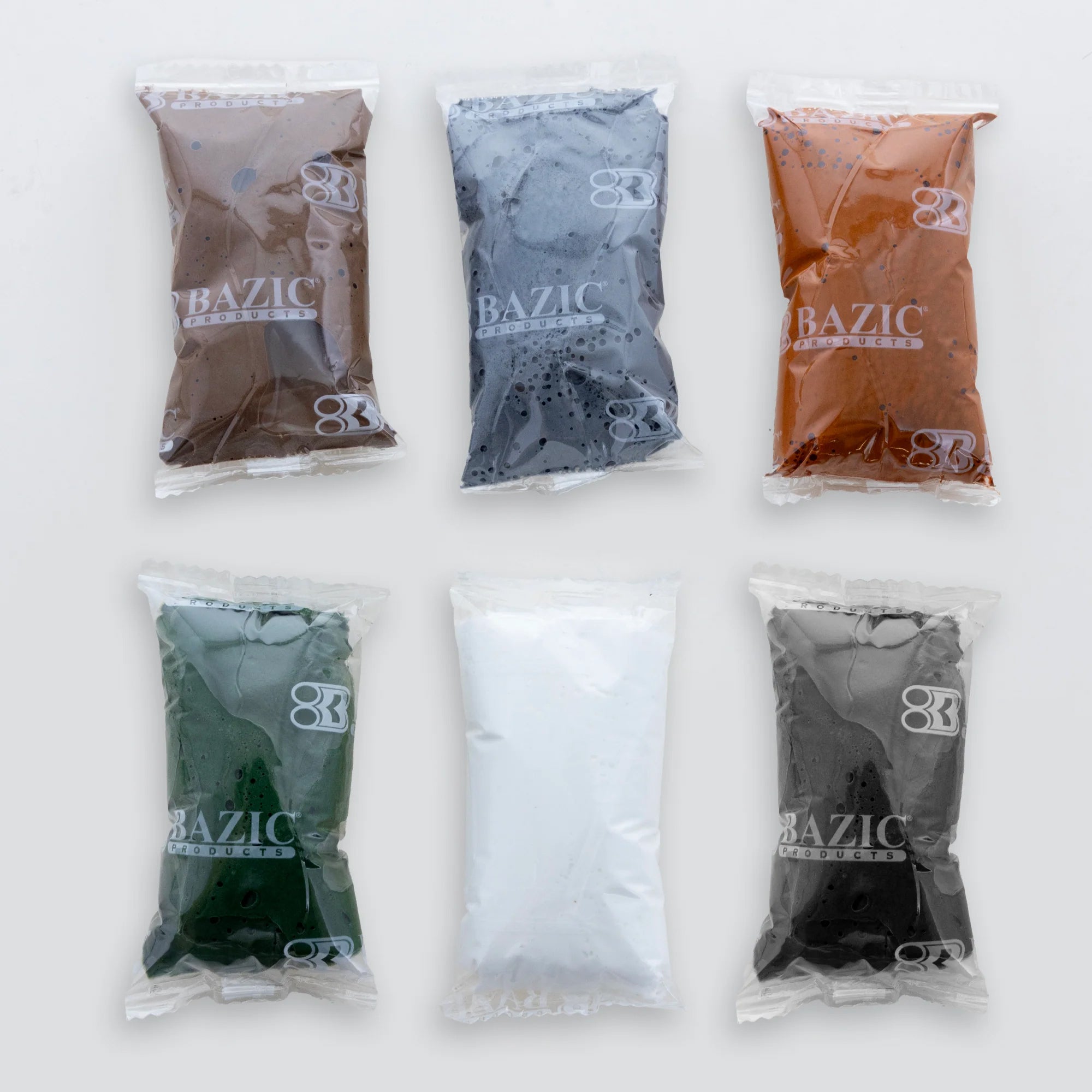 BAZIC Natural Earth Tones Air Dry Modeling Clay Set - 0.5 oz, 24 Packs - Image 4
