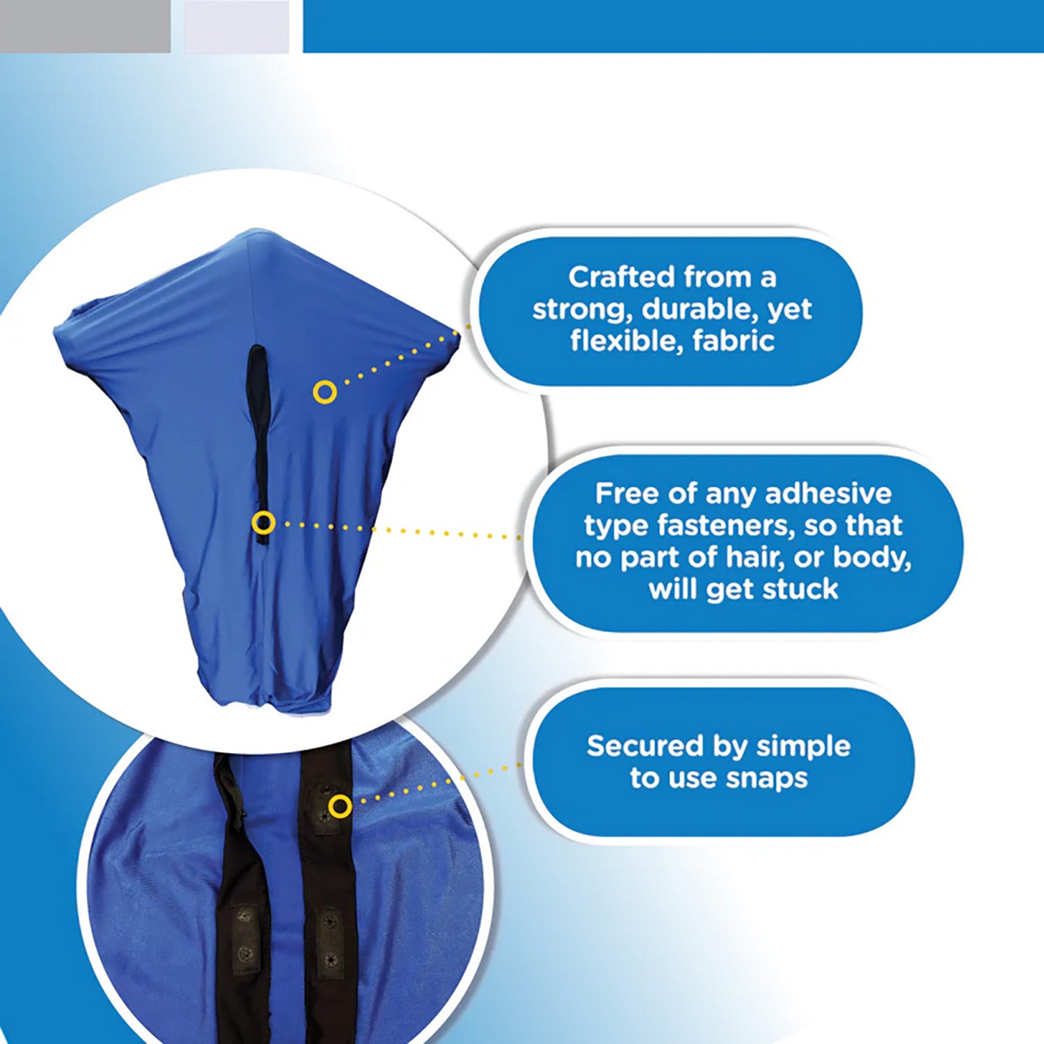 Bintiva Sensory Sock, Blue, X-Large, Ages 12+ - Image 4
