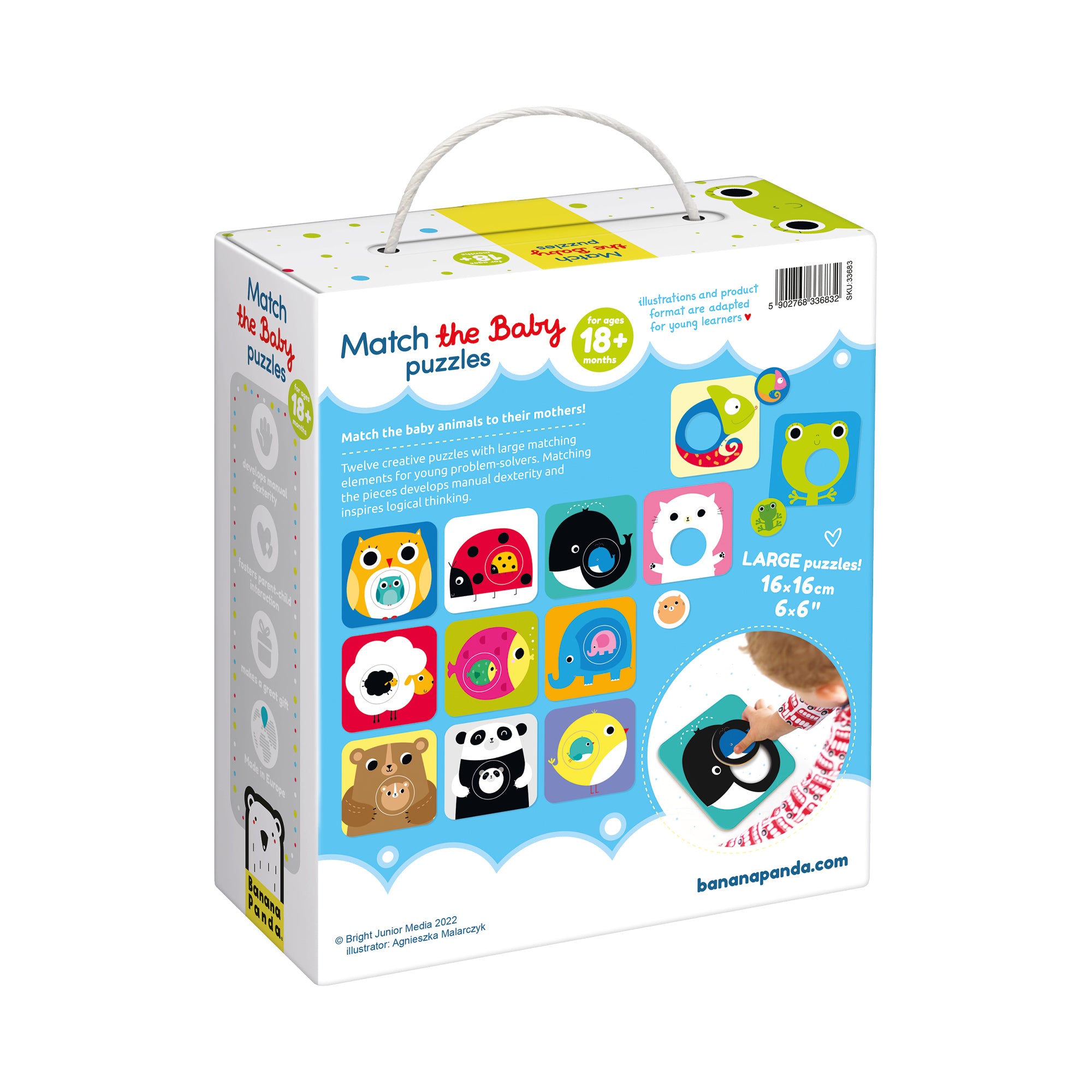 Alternative view of Banana Panda Match The Baby Puzzle Set – Learning Experience