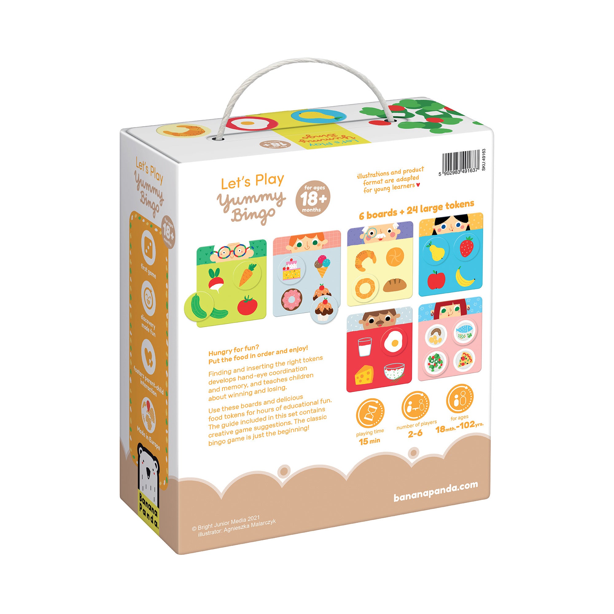 Banau001ana Panda Yummy Bingo Toddler Interactive Game, Age 2+ - Image 4