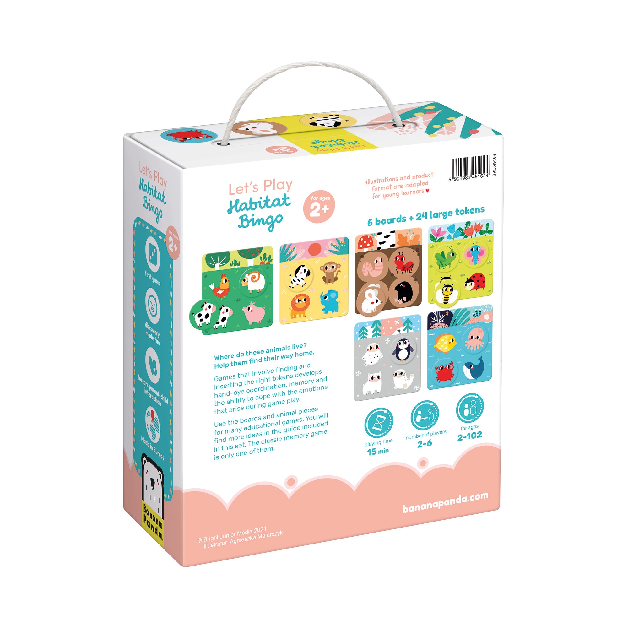Alternative view of Banana Panda Let's Play Habitat Bingo - Animal Homes and Memory Skills