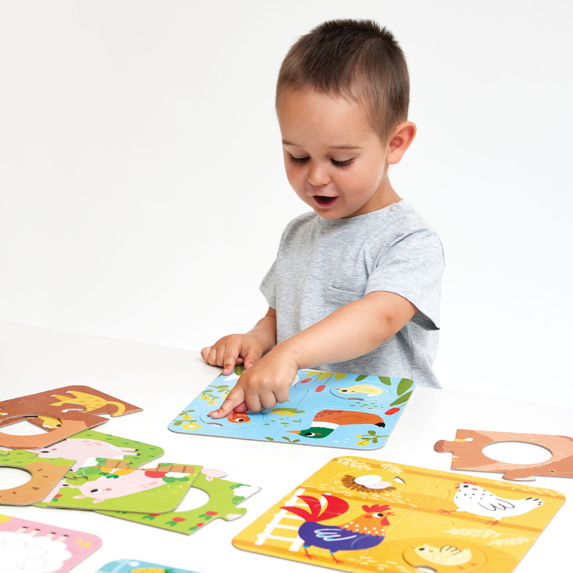 Banana Panda Farm Animals 6-Pack Match Puzzle - 36 pc - Image 3