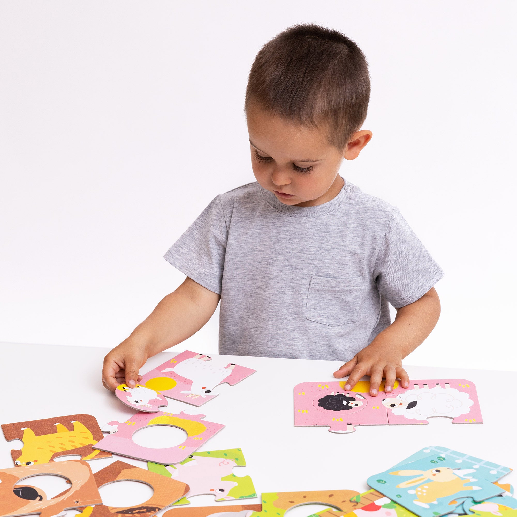 Banana Panda Farm Animals 6-Pack Match Puzzle - 36 pc - Image 4