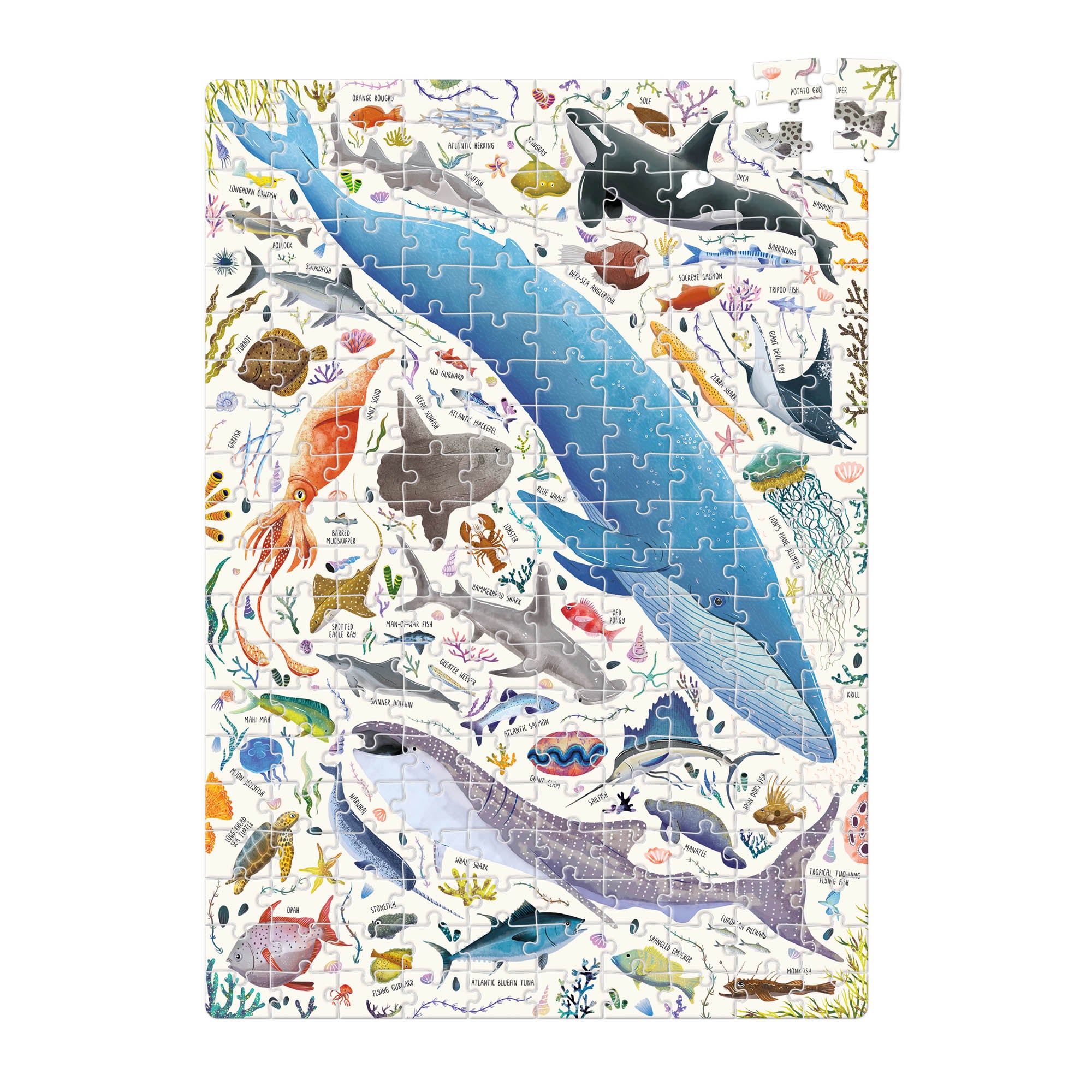 Alternative view of Banana Panda Puzzlove Ocean Animals Jigsaw Puzzle - 200 pc