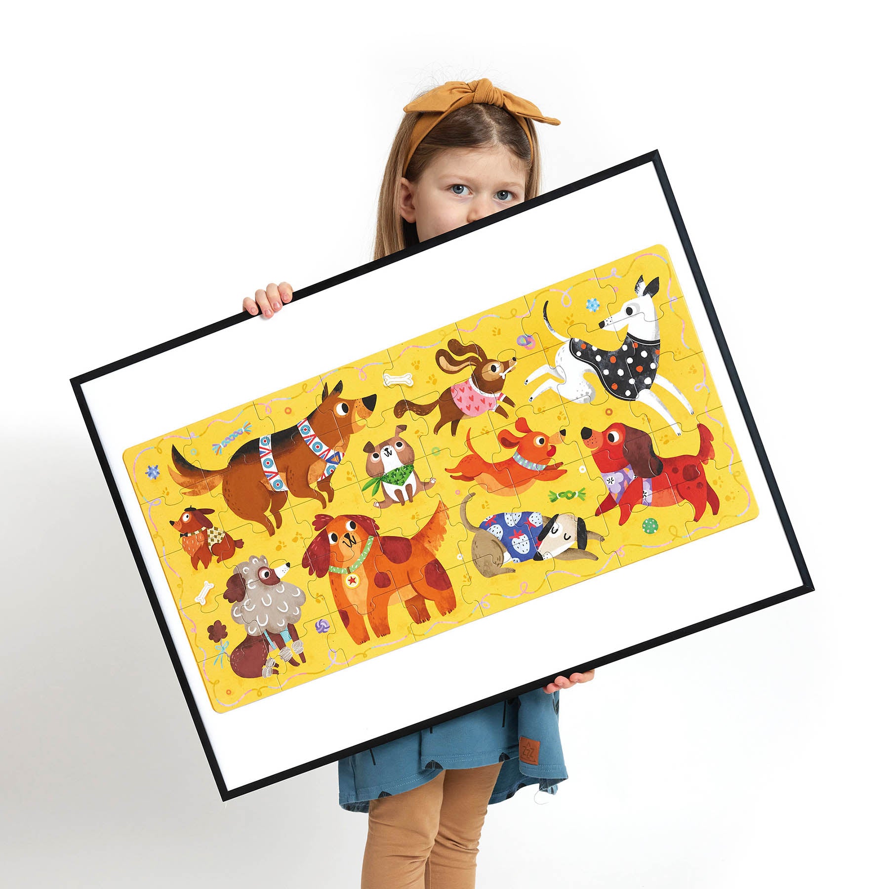 Banana Panda Playful Pups Floor Puzzle - 40 pc - Image 5