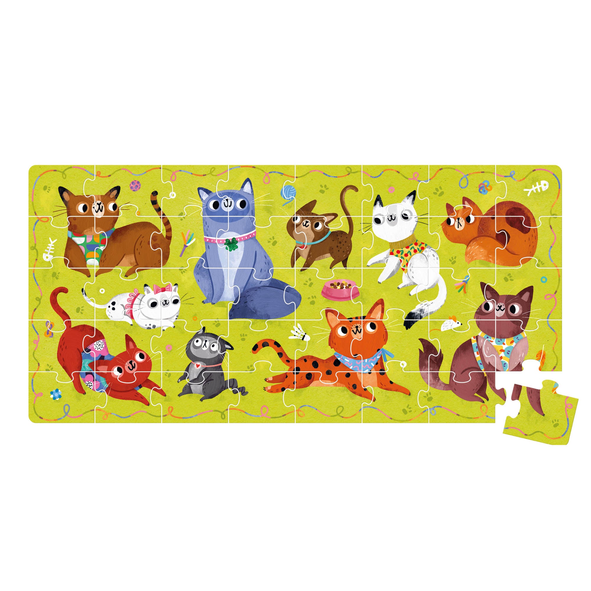 Alternative view of Banana Panda I Love Cats Puzzle - 40 pc