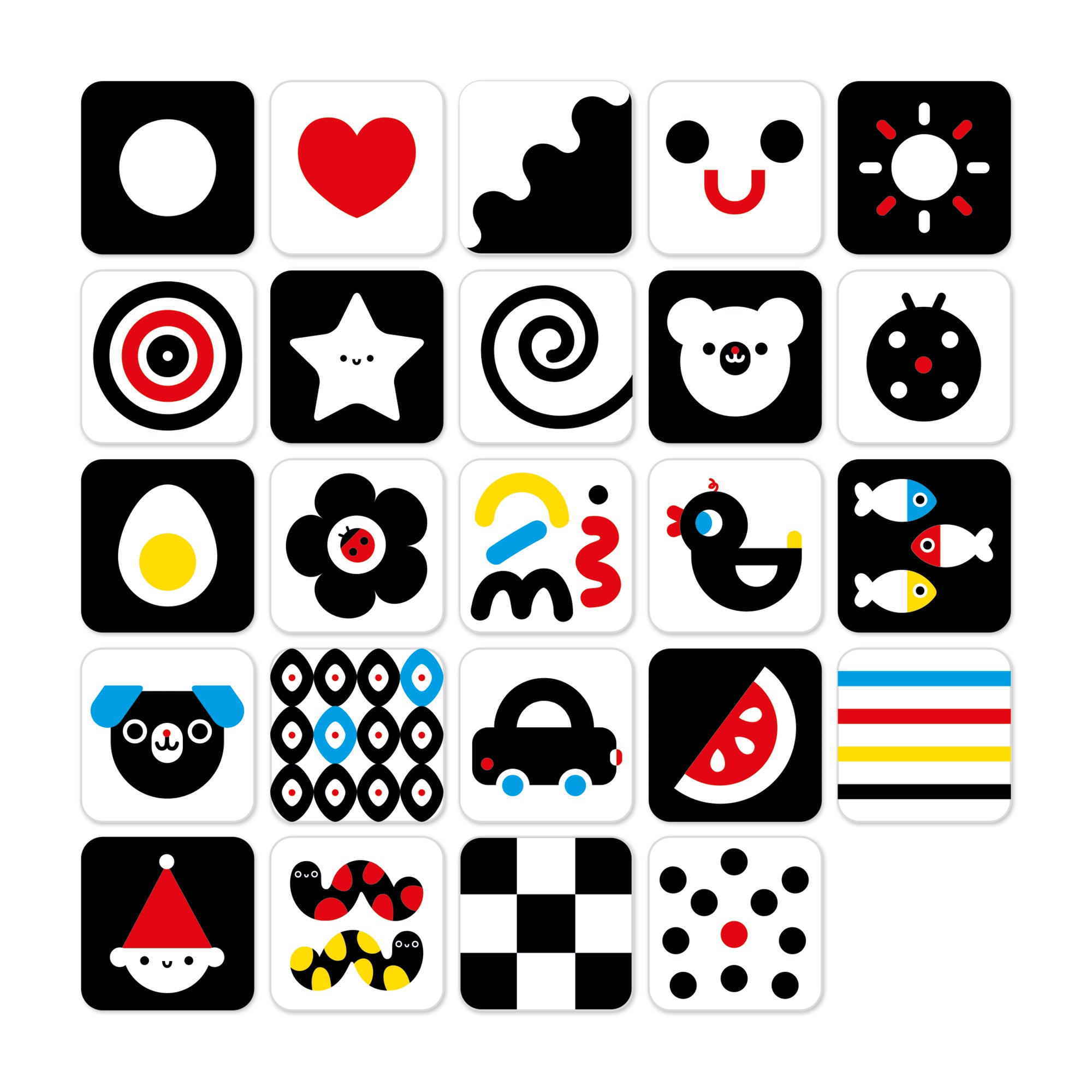 Banana Panda High Contrast Baby Cards – Cognitive Development Set - Image 3