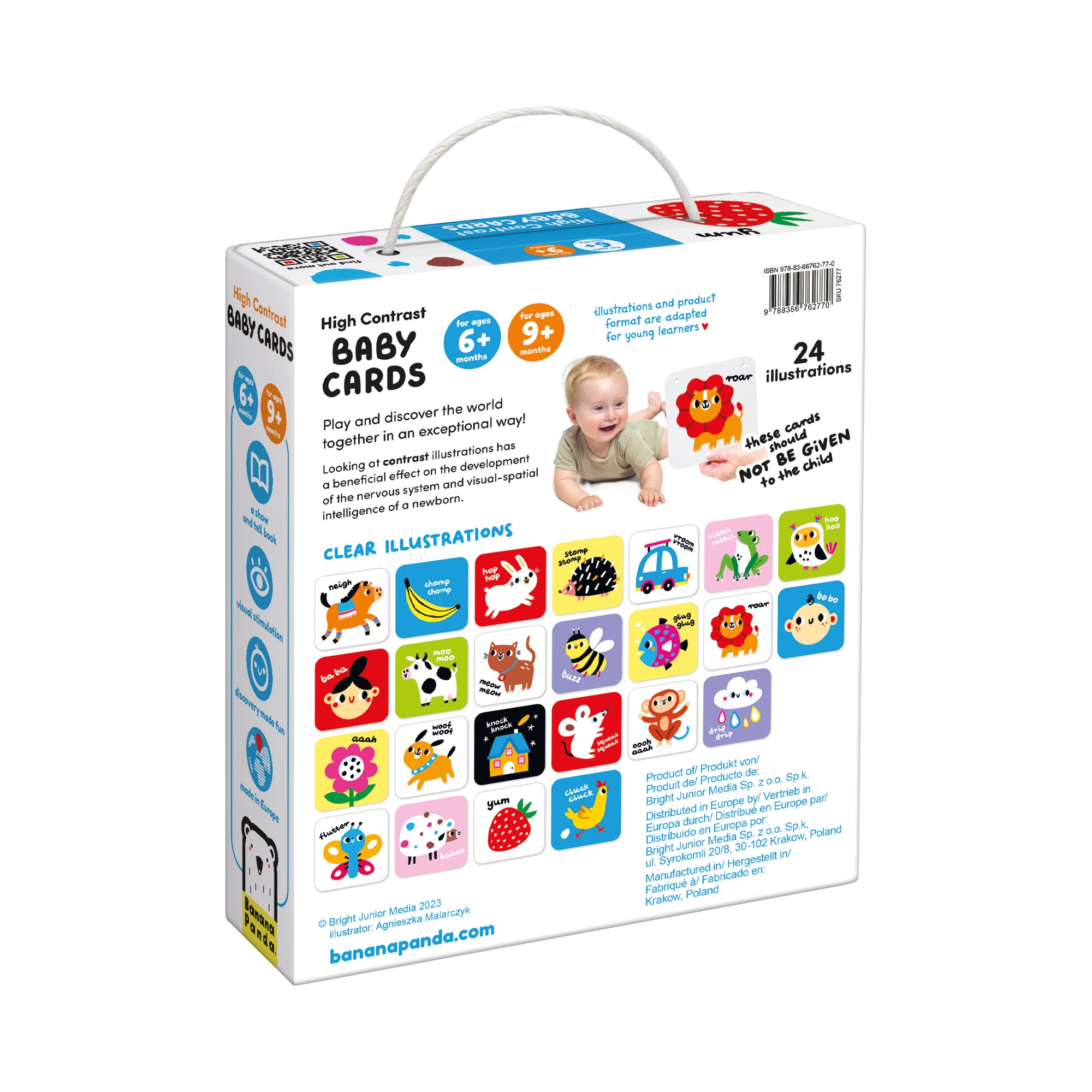 Alternative view of Banana Panda High Contrast Baby Cards – Visual Development Set 6m+ 9m+