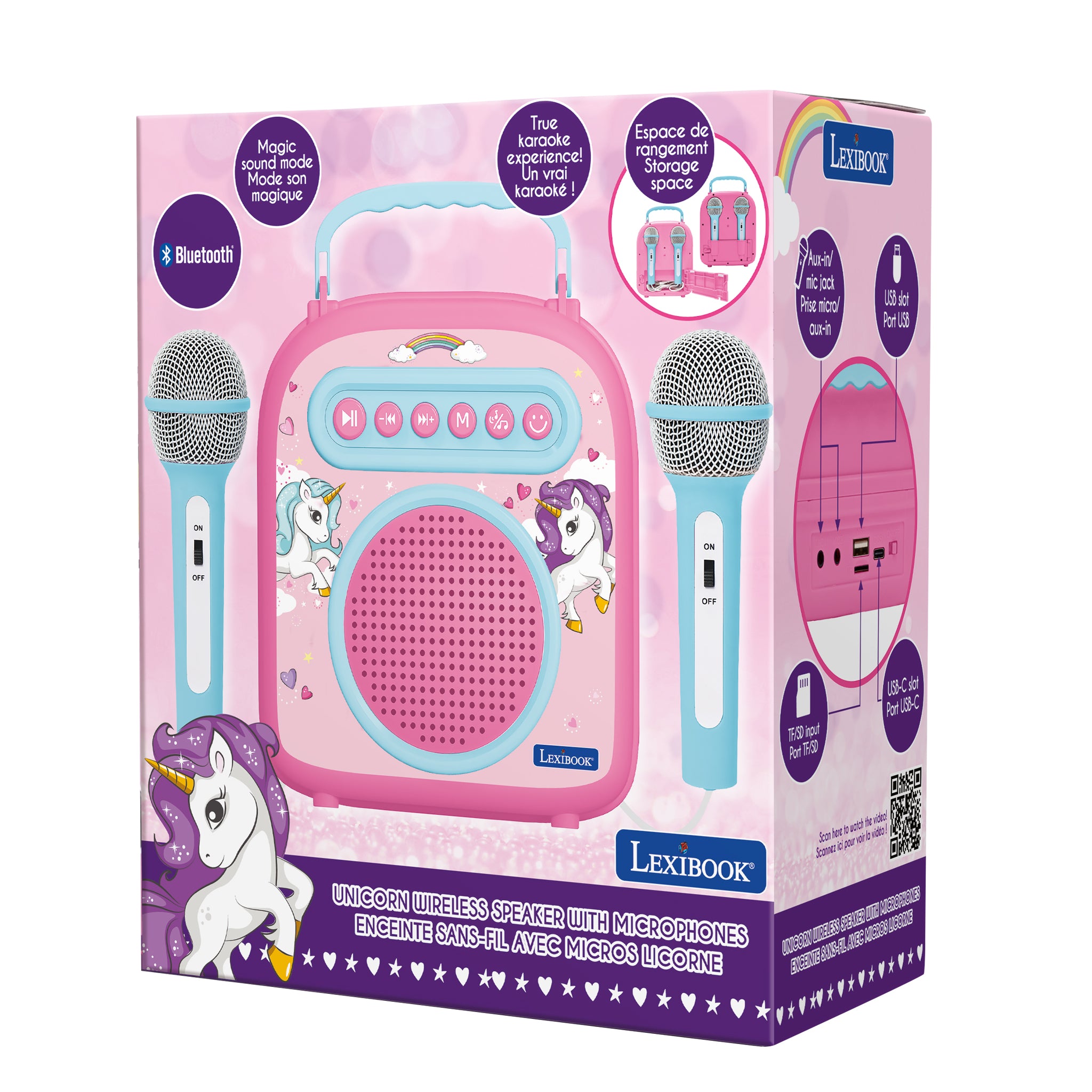 LEXIBOOK Unicorn Bluetooth speaker with microphones - Image 5