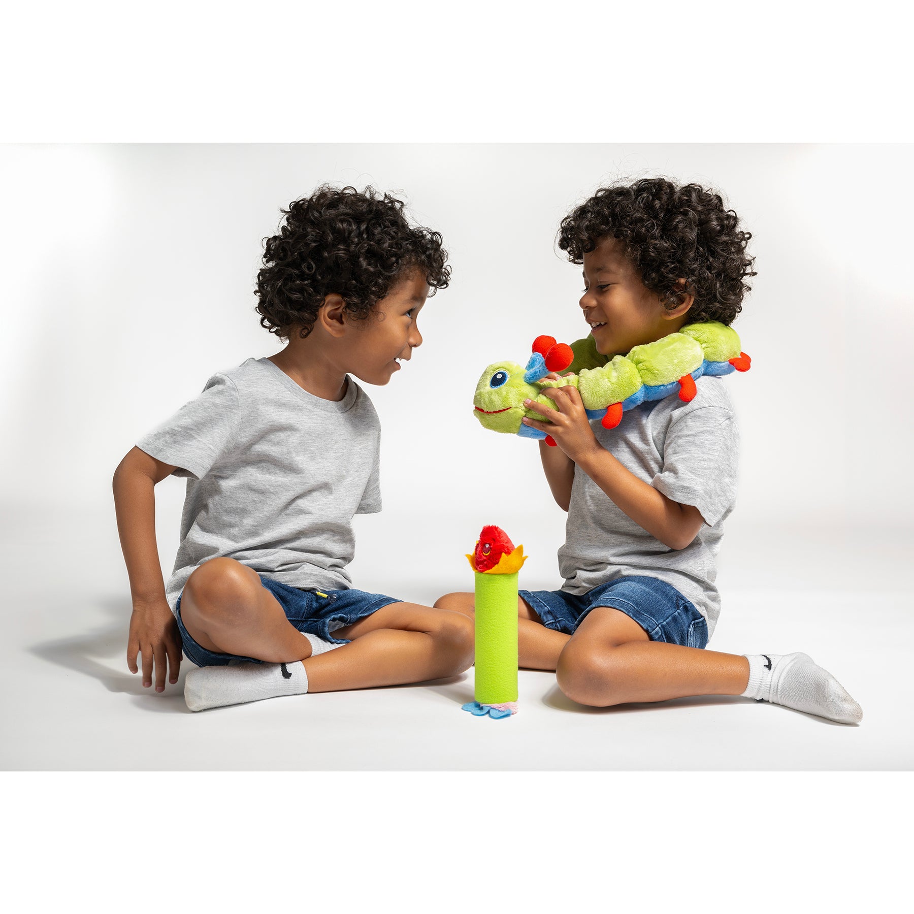 Calm Caterpillar Bloomie: Dual-Sided Flower & Candle Breathing Toy - Image 7