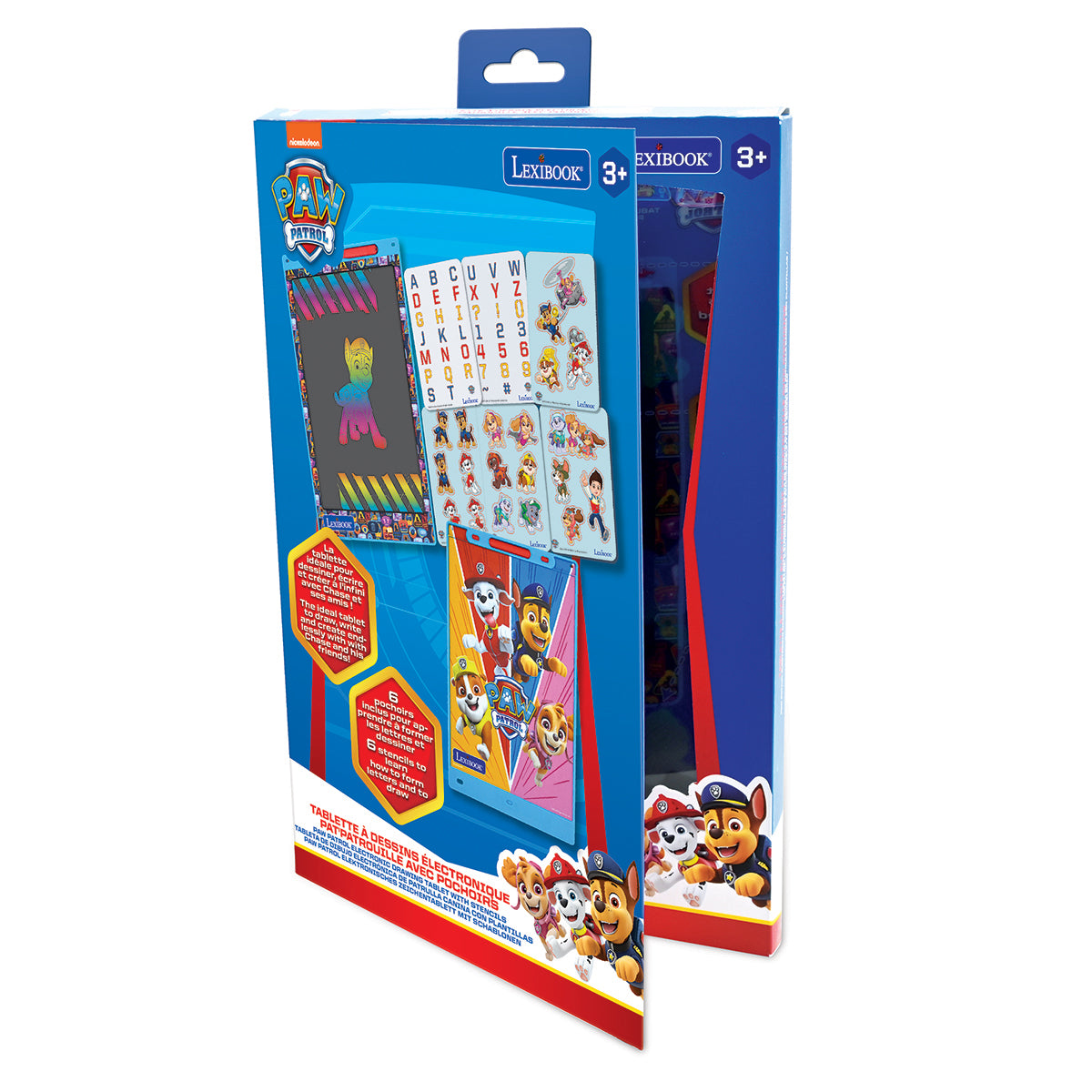 Paw Patrol 11'' multicolor learning drawing E-ink tablet with stencils - Image 5