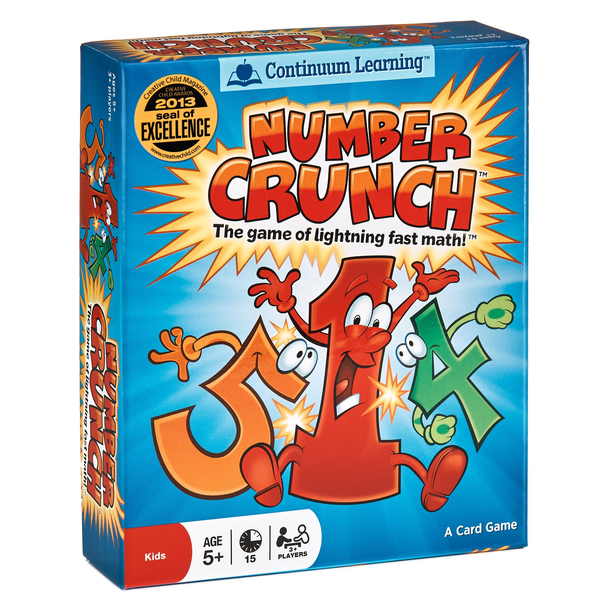 Alternative view of Continuum Games Number Crunch Family Math Card Game