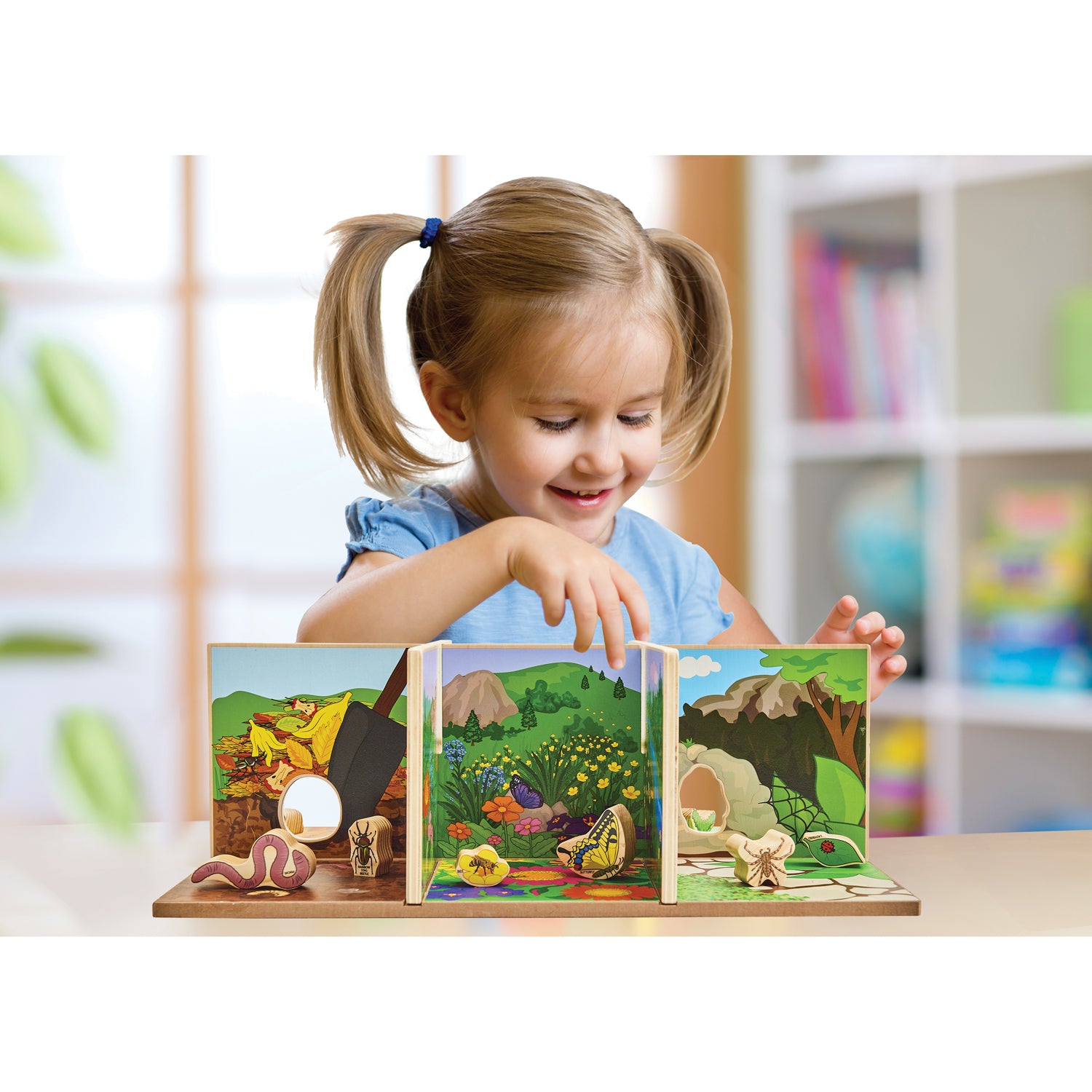 The Freckled Frog Minibeast Adventure Playset - Colorful Bug Blocks and Habitats - 15 Pieces - Image 4