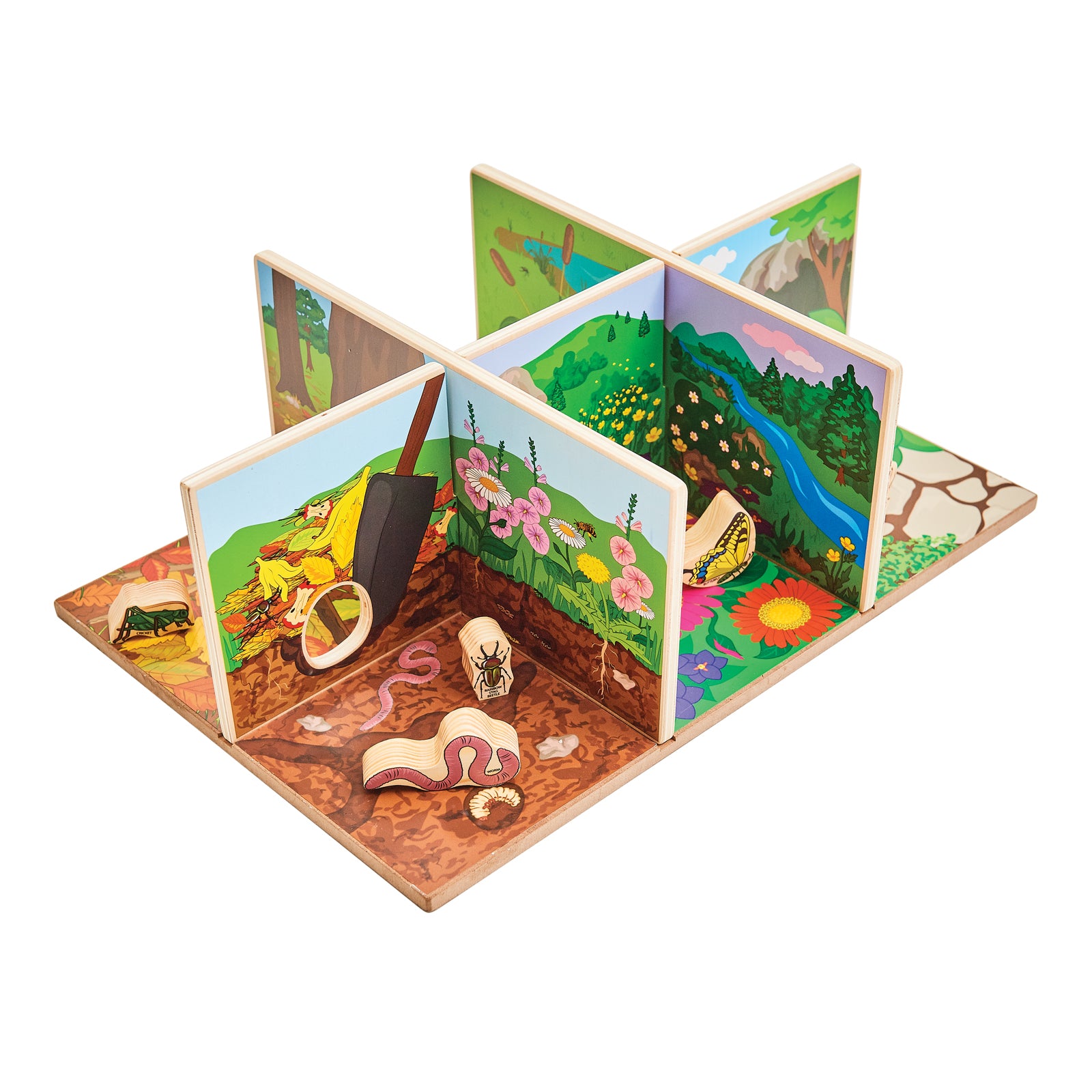 The Freckled Frog Minibeast Adventure Playset - Colorful Bug Blocks and Habitats - 15 Pieces - Image 5