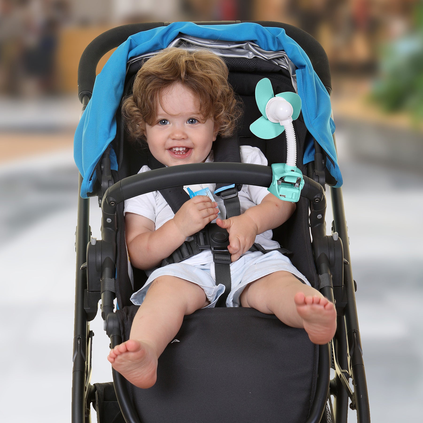 Dreambaby EZY-Fit Clip-On Fan, Aqua - Image 5