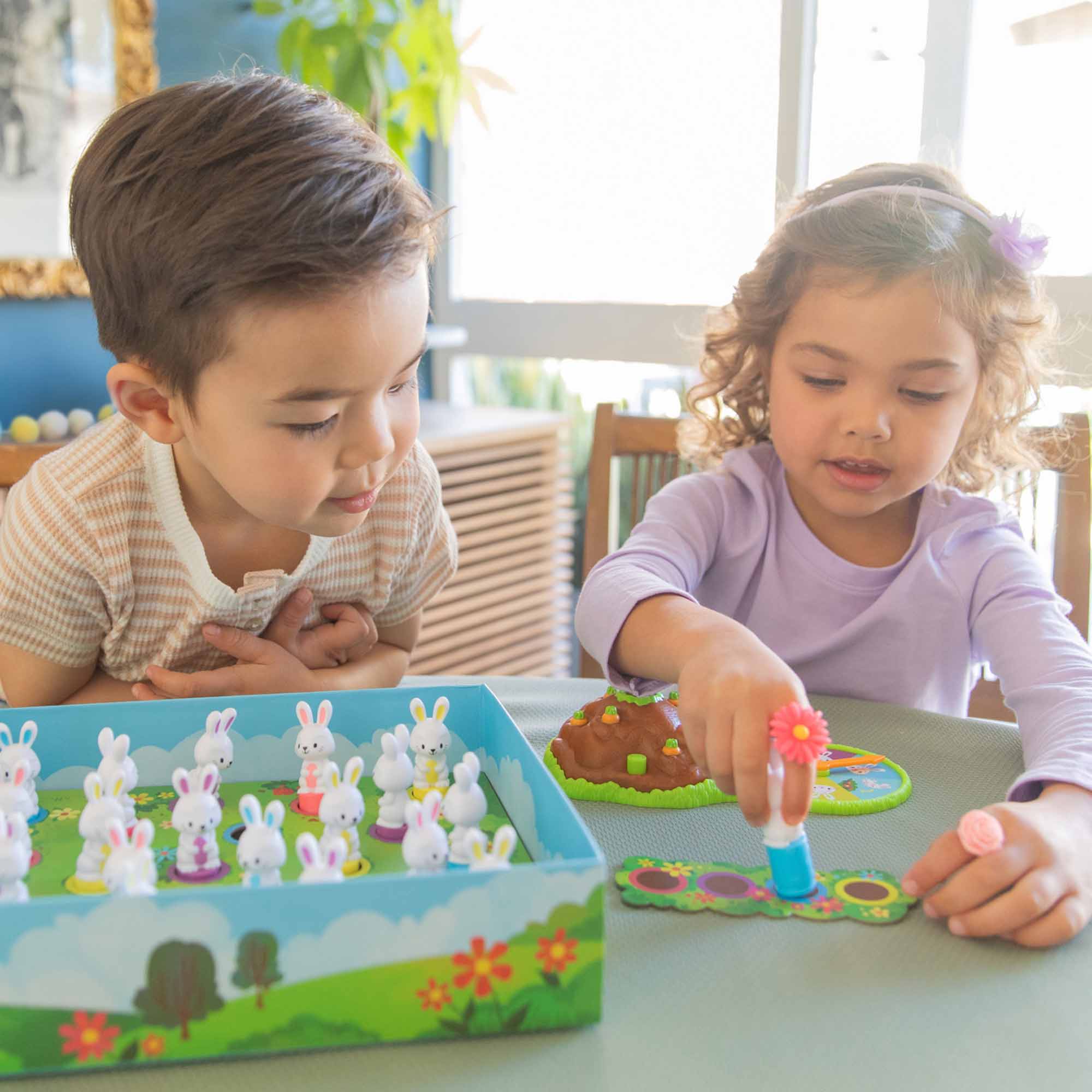 Educational Insights Pop Pop Bunny Hop Interactive Board Game - Image 3