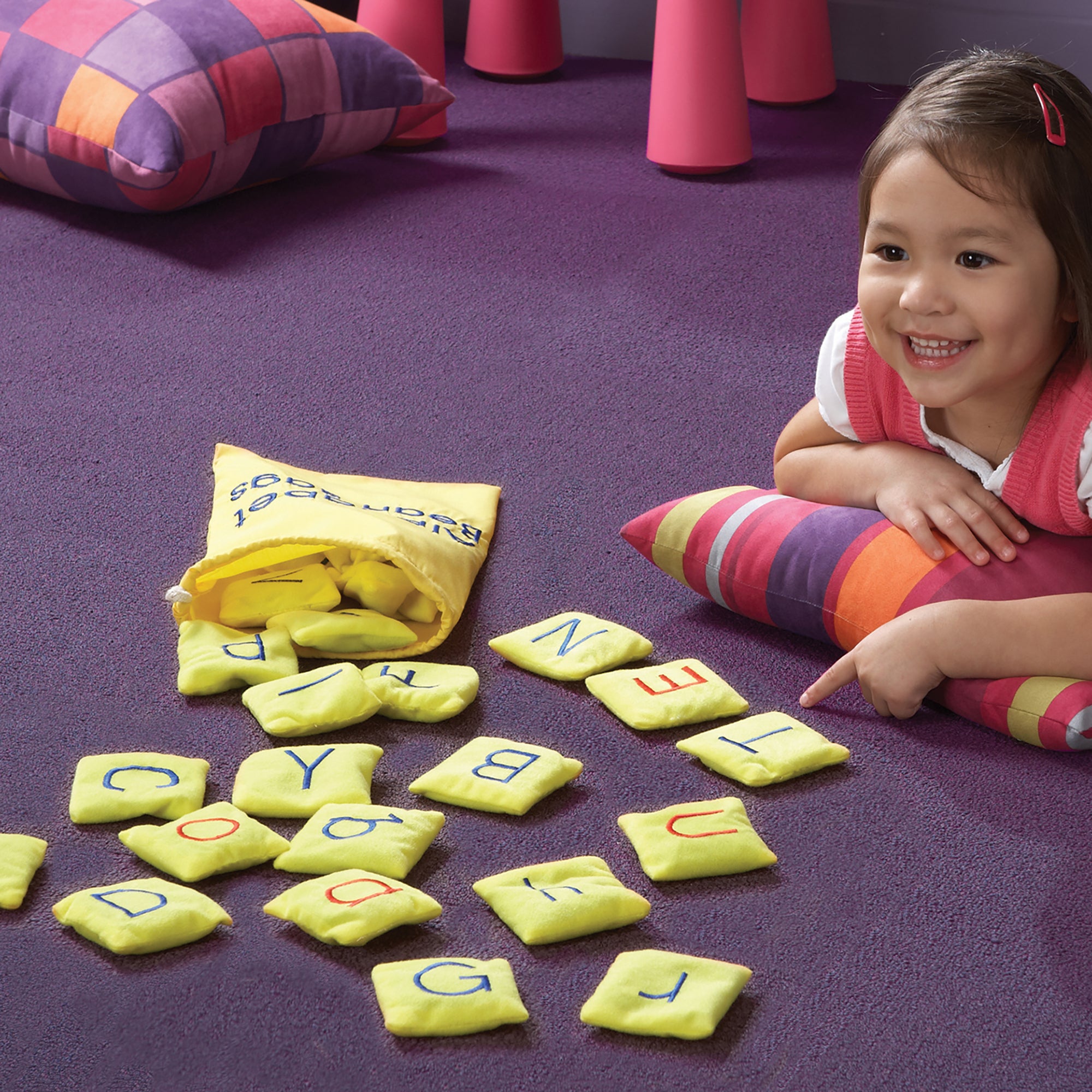 Educational Insights Alphabet Bean Bags - Color-Coded Literacy Fun - Image 3