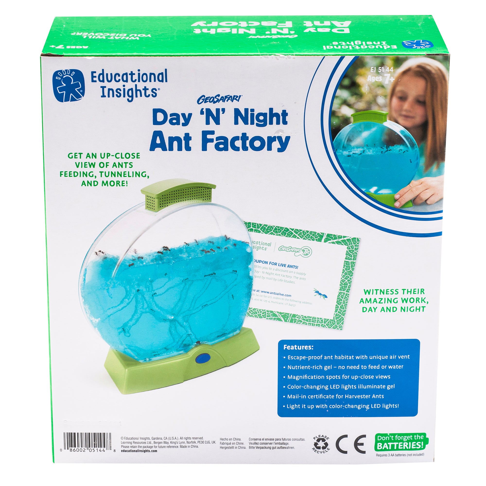 Educational Insights Geosafari Day 'N' Night Ant Farm - Image 3