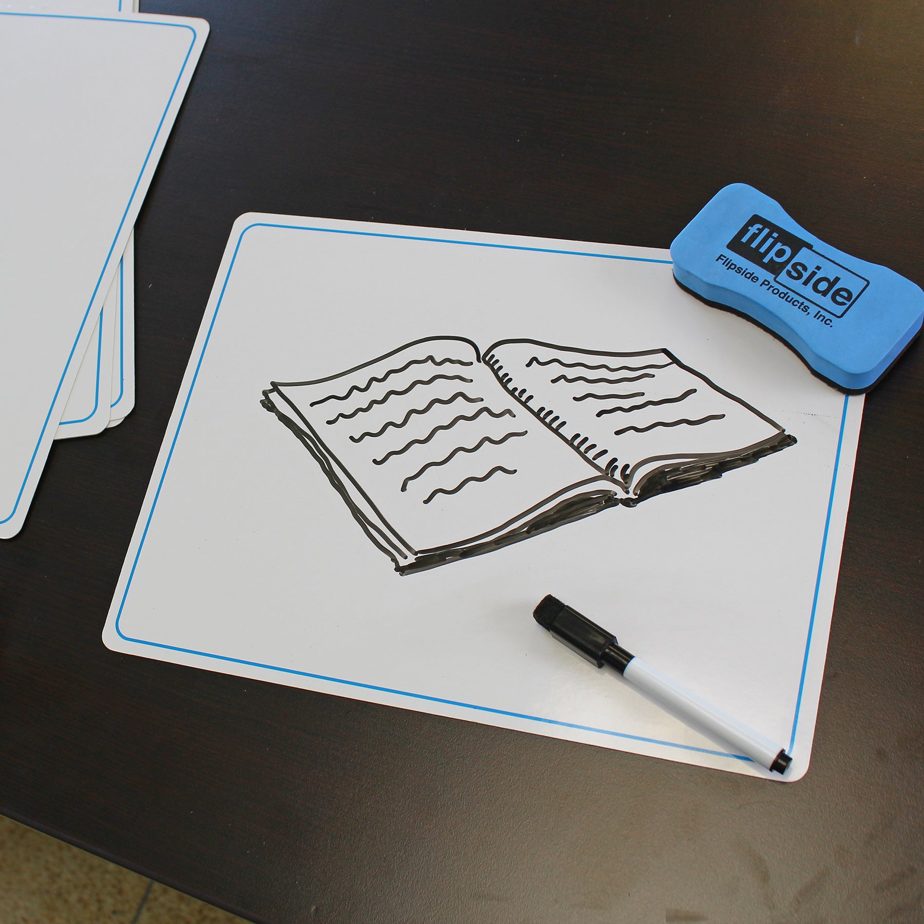 Flipside Dry Erase Learning Mat - Double-Sided, Letters & Numbers, 12-Pack - Image 7