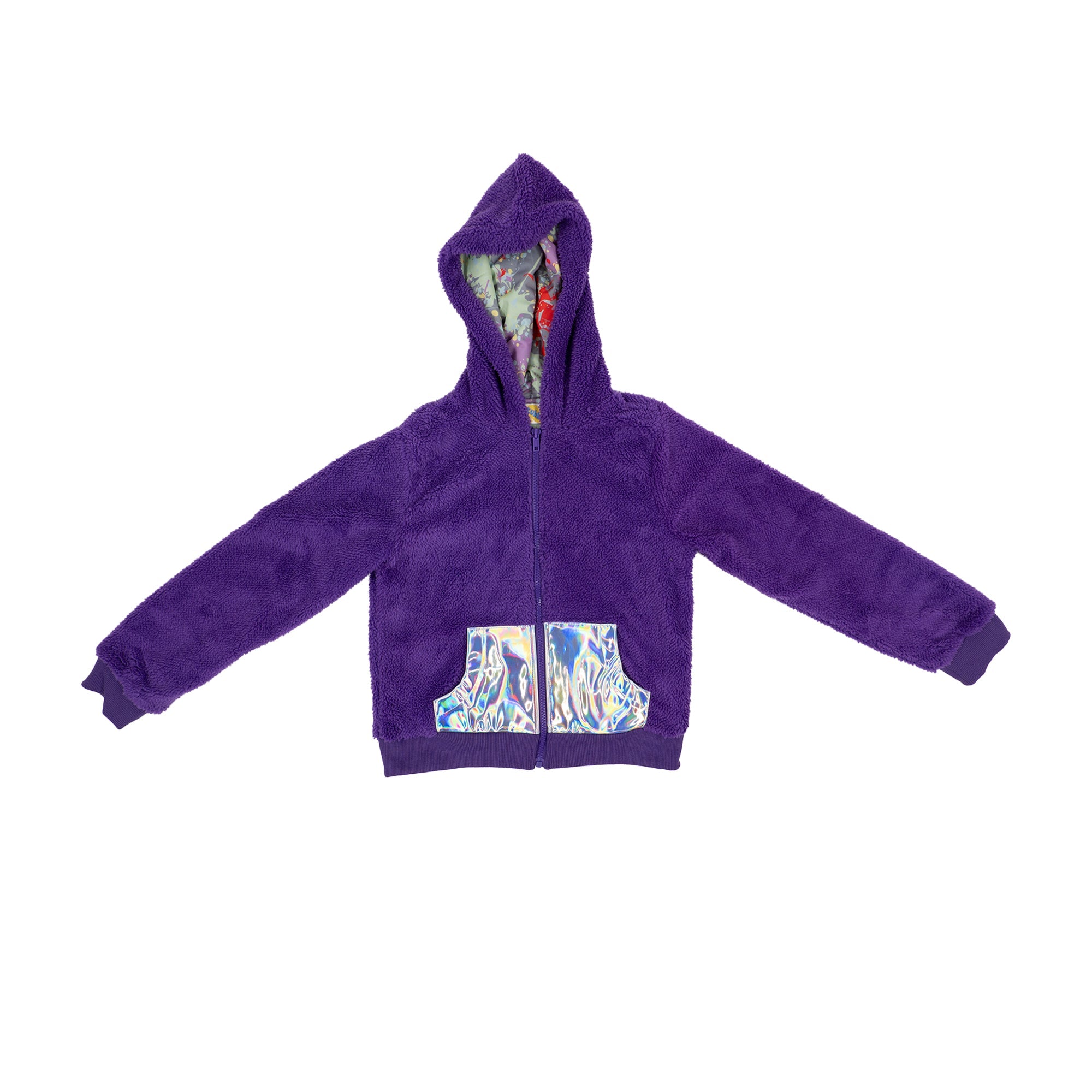 TELETUBBIES PREMIUM TINKY WINKY ZIP-UP CHILD HOODIE - SIZE 5/6 - Image 2