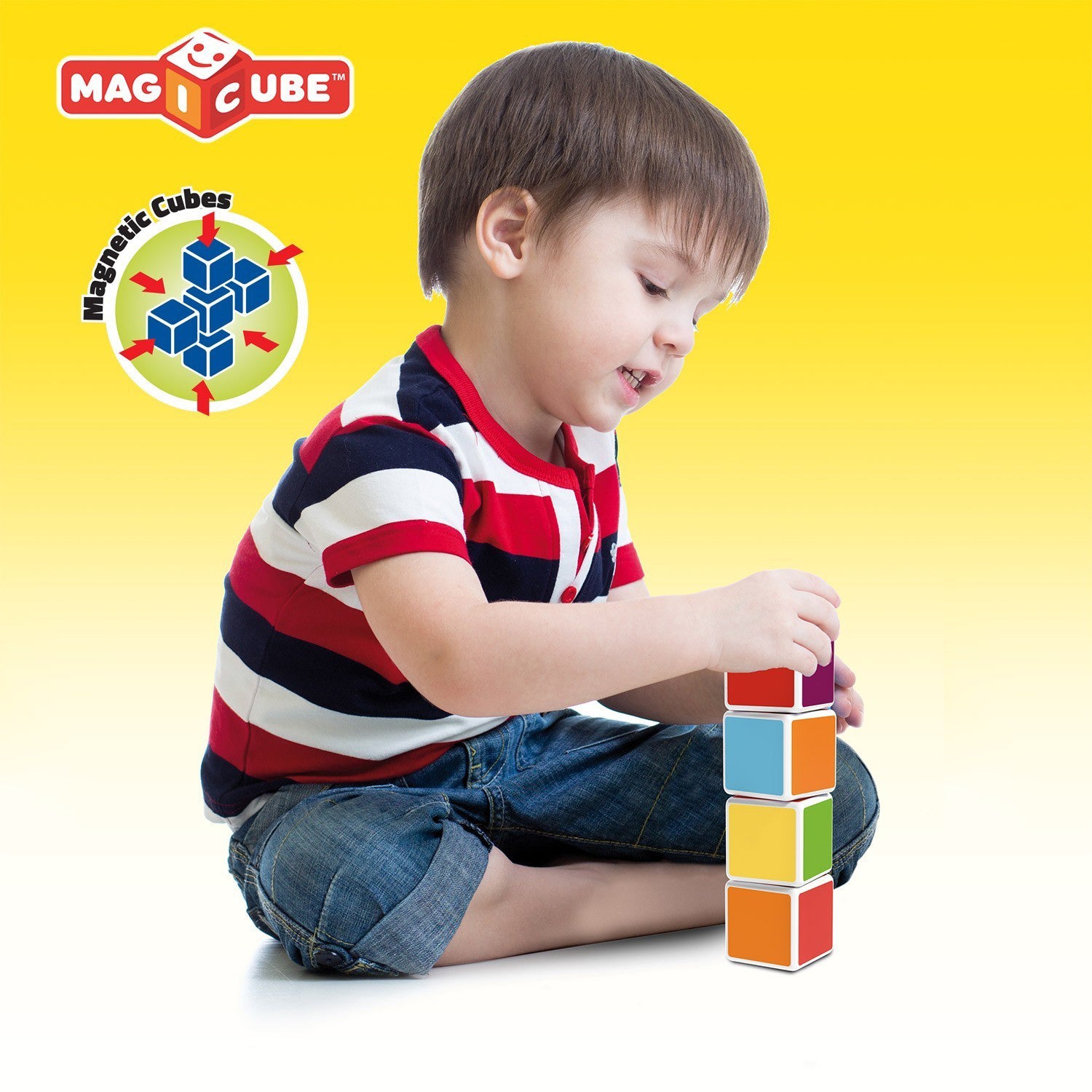 Geomag Magicube 27-Piece Multicolored Free Building Set - Creative Magnetic Blocks - Image 5