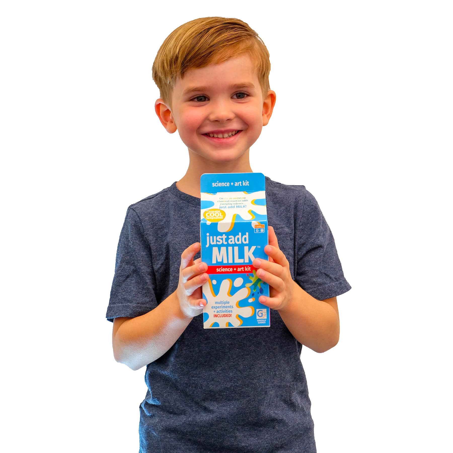Alternative view of Griddly Kids Just Add Milk Science and Art Exploration Kit