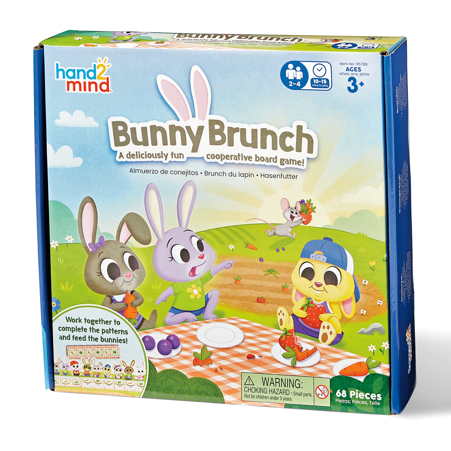 Hand2Mind Bunny Brunch - Cooperative Patterning Game for Kids - Image 2