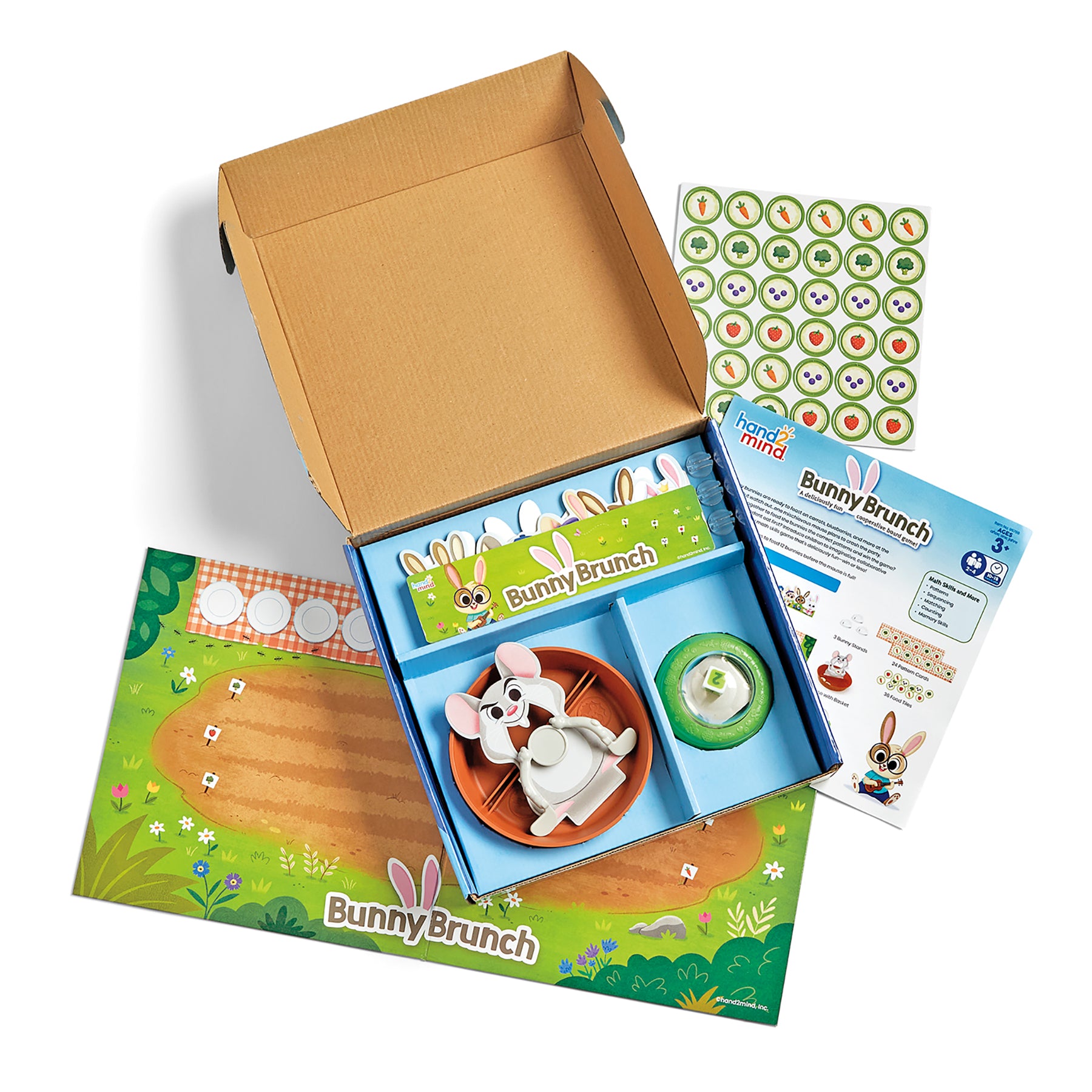 Hand2Mind Bunny Brunch - Cooperative Patterning Game for Kids - Image 3