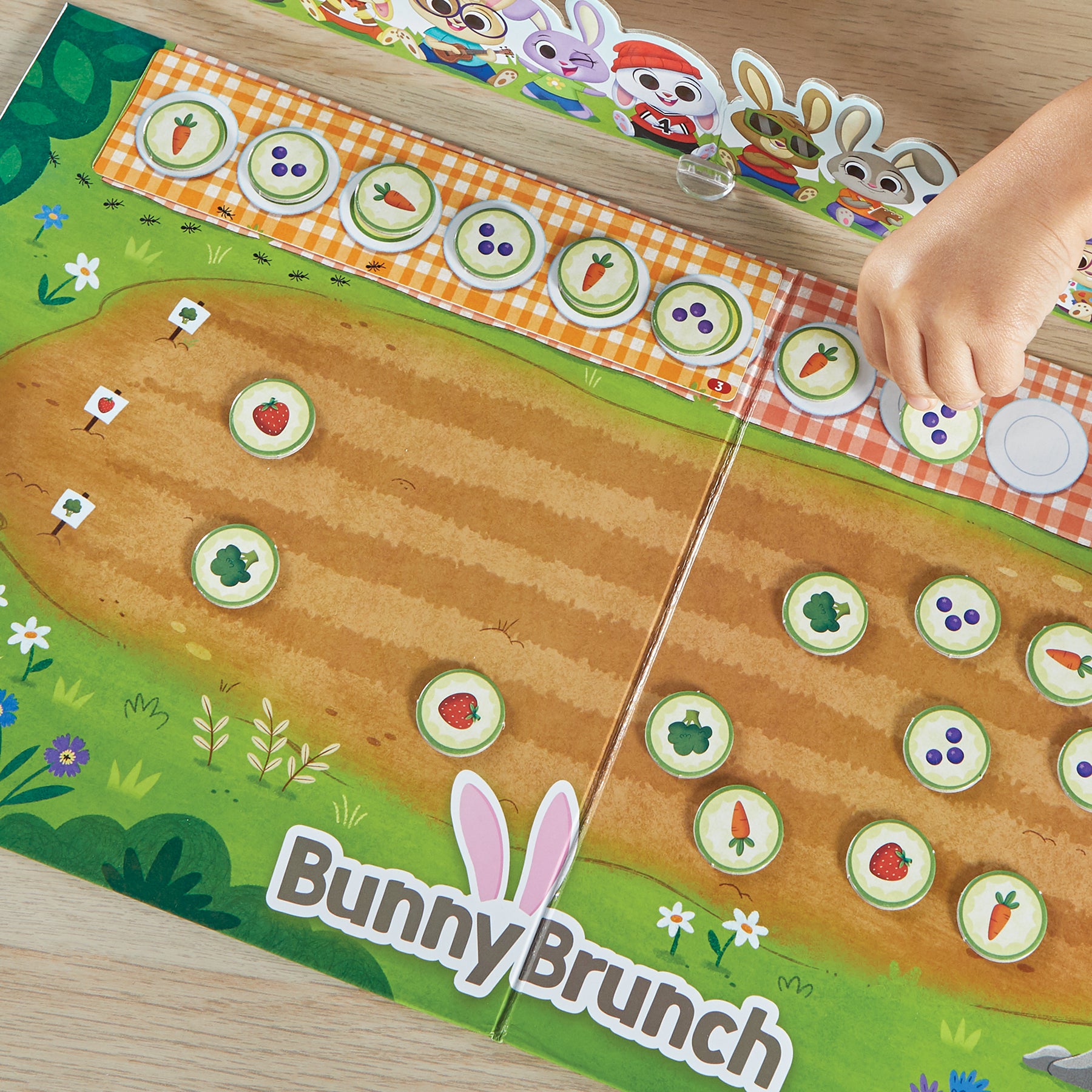 Hand2Mind Bunny Brunch - Cooperative Patterning Game for Kids - Image 7