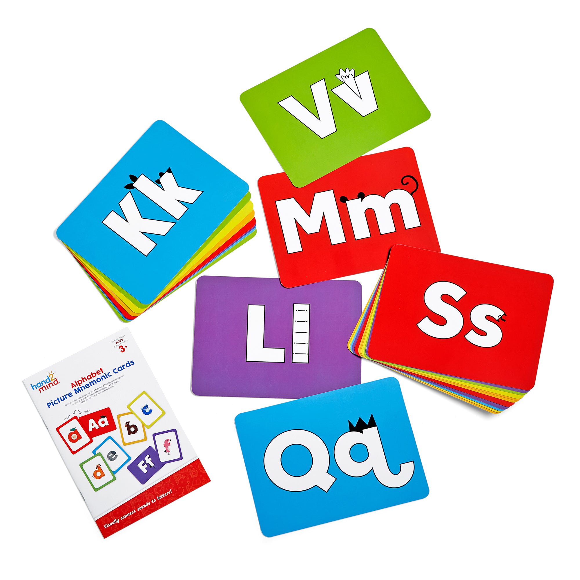 Hand2Mind Alphabet Picture Mnemonic Card Set - Early Literacy Learning Tool - Image 4