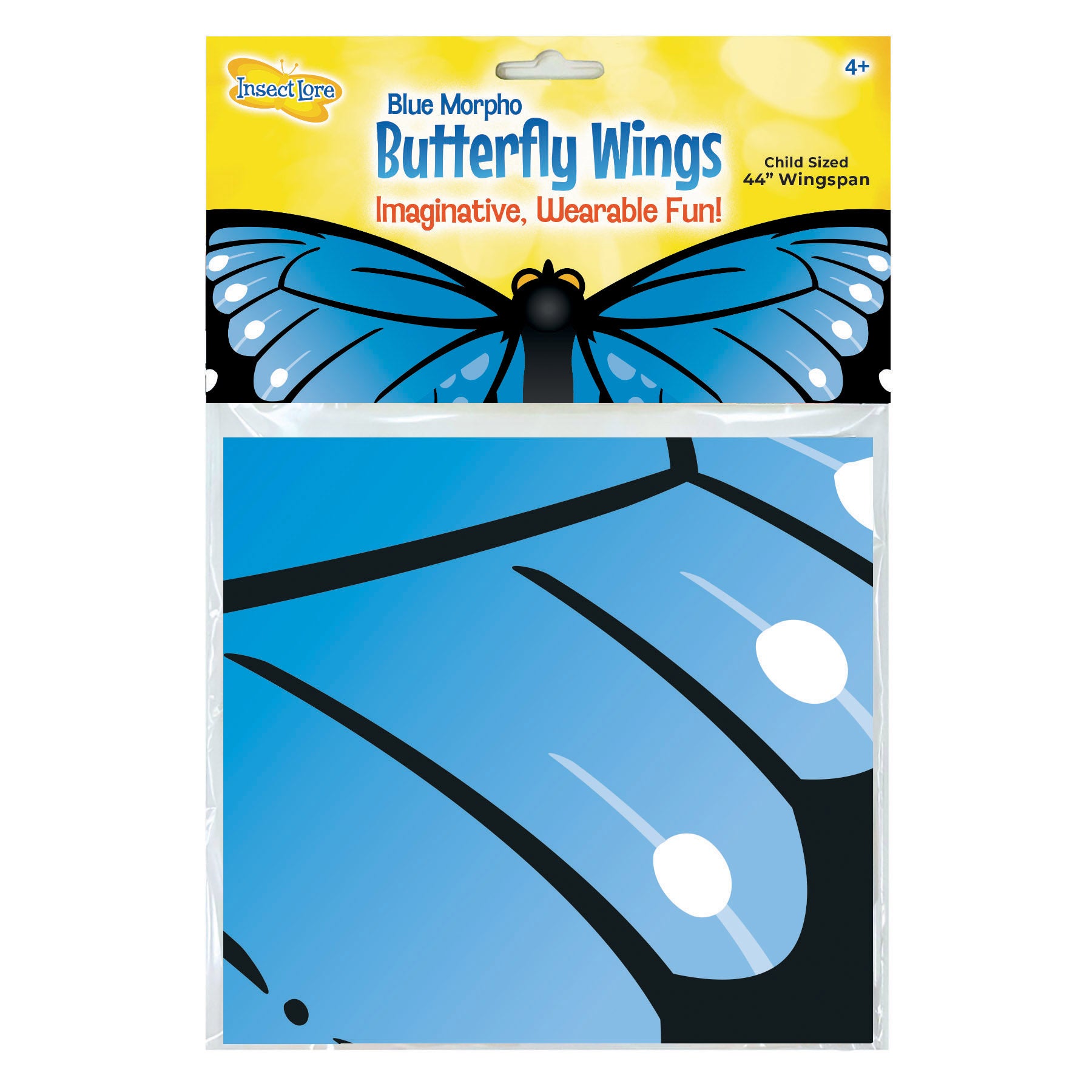 Insect Lore Morpho Butterfly Dress-Up Wings, Blue, 3-Pack - Image 2