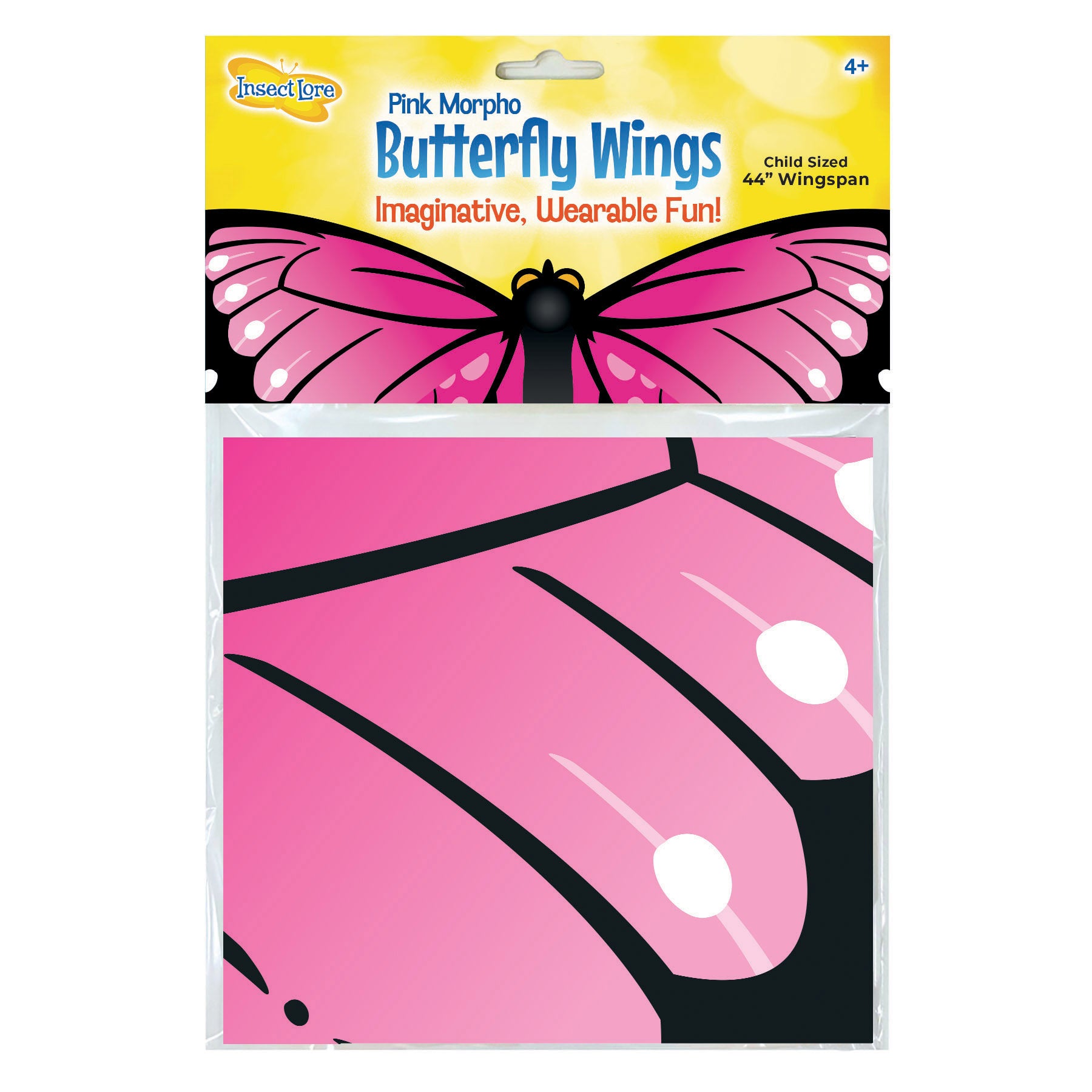 Insect Lore 3-Pack Dress-Up Morpho Butterfly Wings – Pink - Image 2