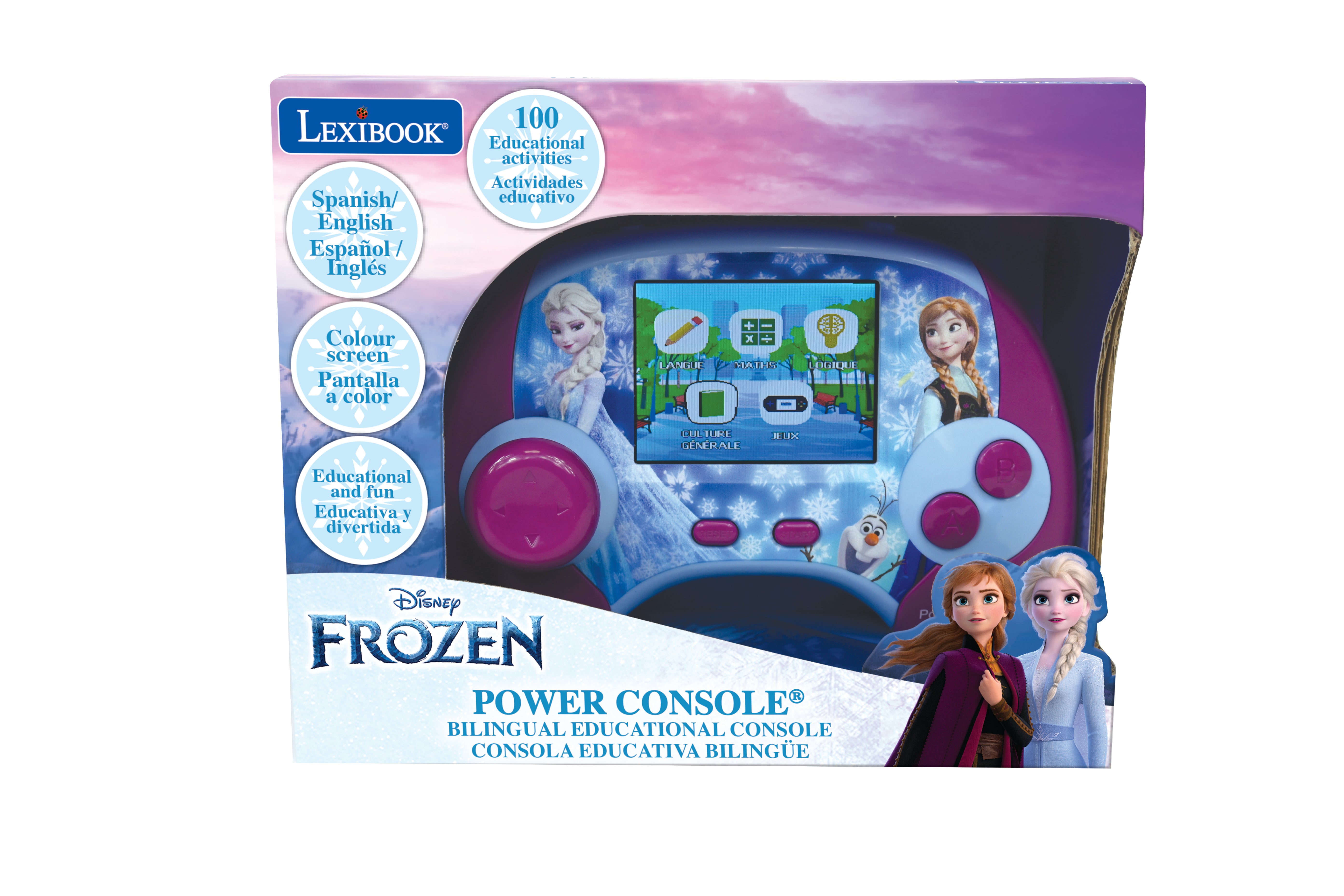 Disney Frozen Educational Handheld Bilingual Console with 100 Activities - Image 2