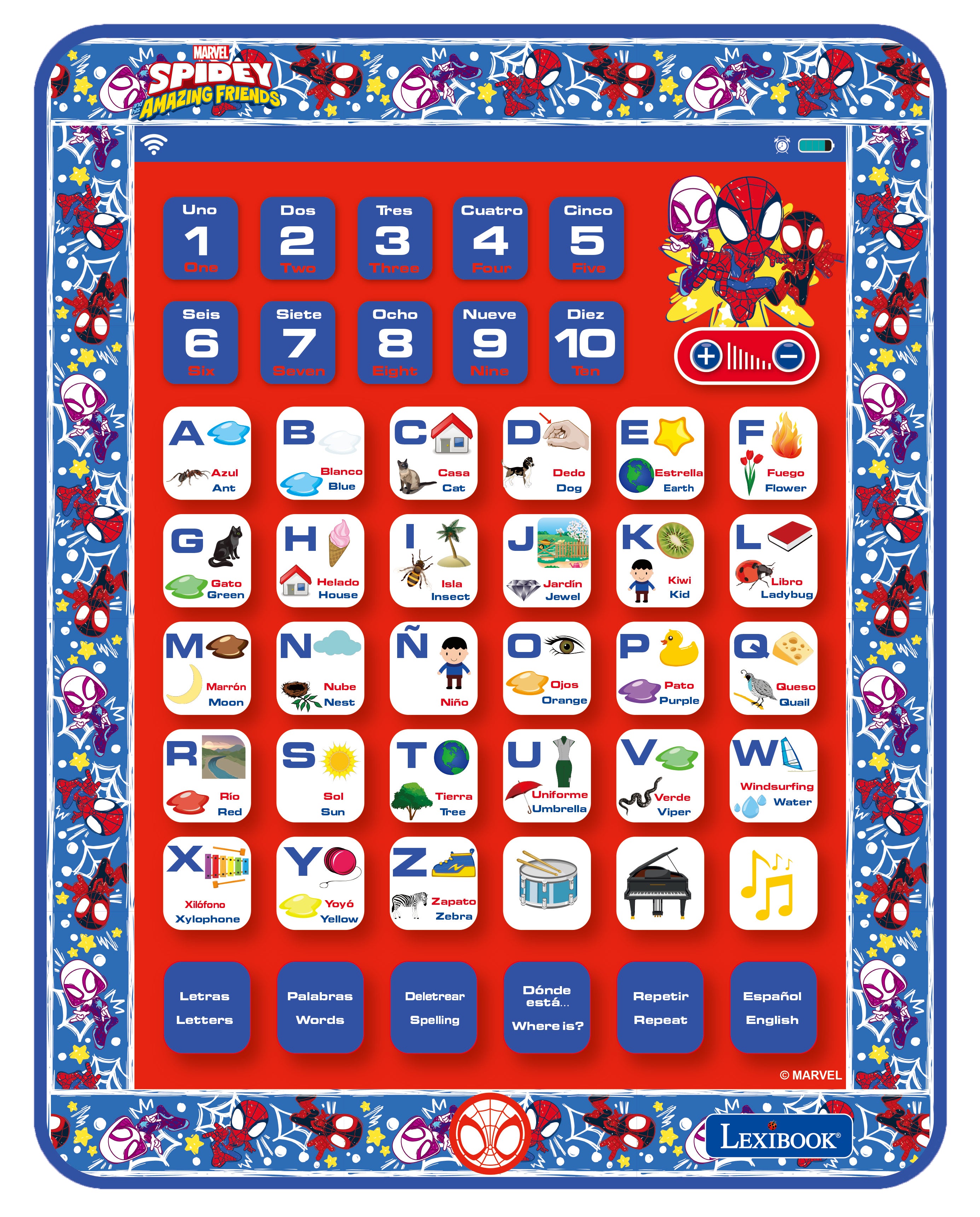 Spider-Man Bilingual Educational Tablet for Kids - Image 3