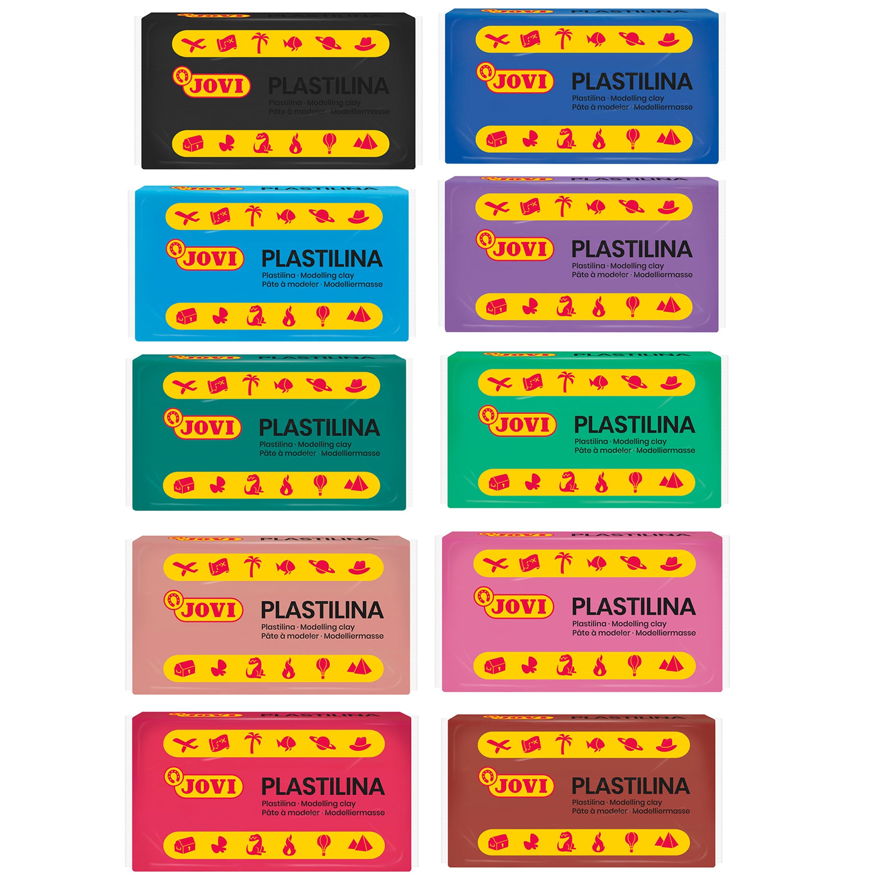 JOVI Plastilina Vegetable-Based Modeling Clay, 30 Bars - Assorted Colors - Image 3