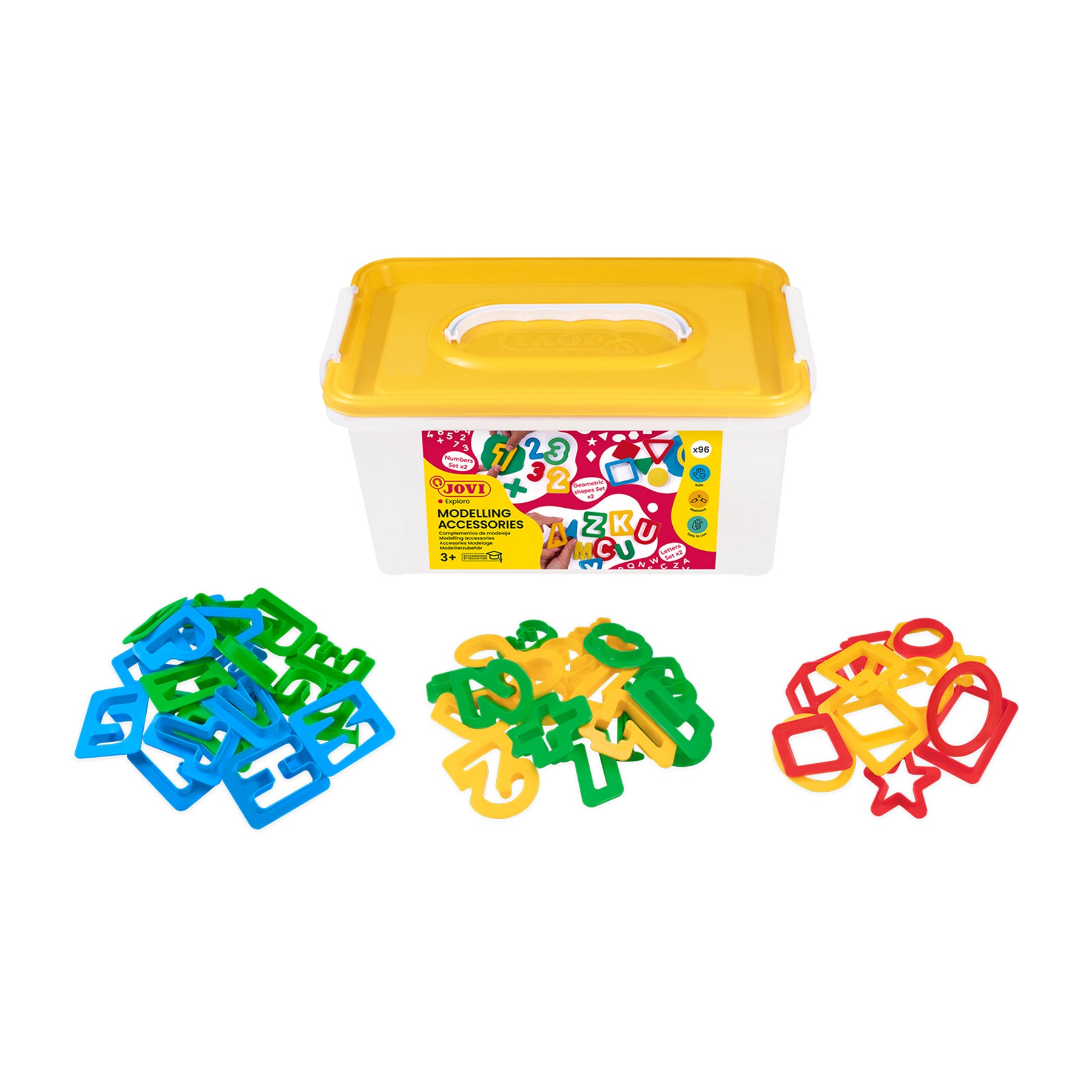 JOVI 96-Piece Dough & Clay Modelling Accessories - Multicolor - Image 4