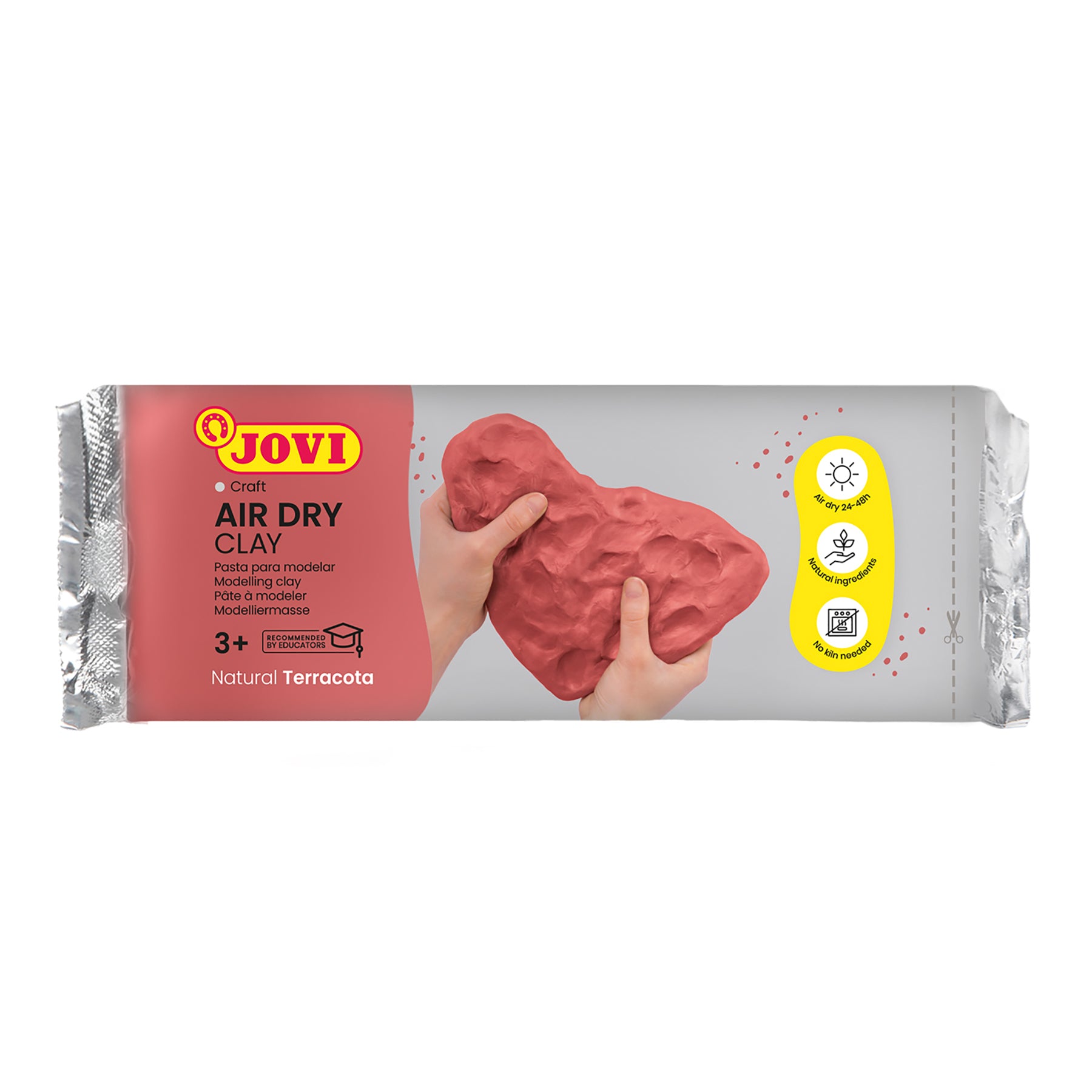 Alternative view of JOVI Air Dry Clay Terracotta Art Bar Pack - 1.1lb, Set of 3