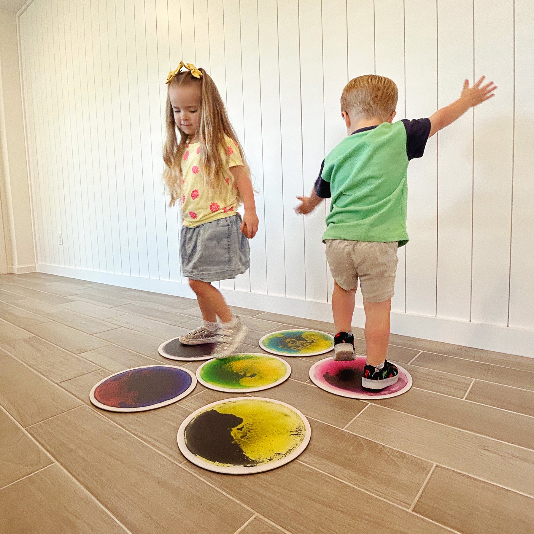 Kore Design Liquid Floor Tiles, Assorted Colors, Disc, 12" - Image 3