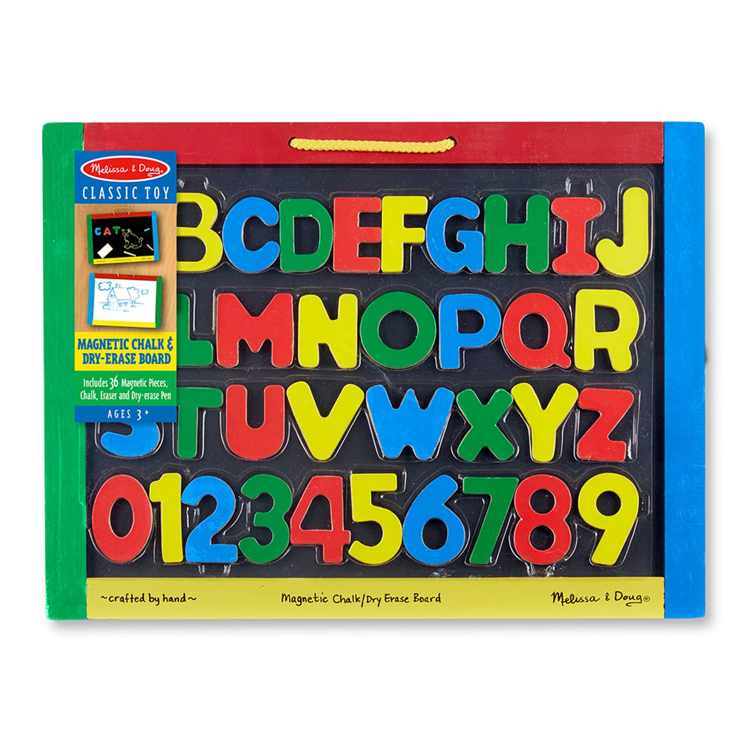 Alternative view of Melissa & Doug Magnetic Chalkboard and Dry-Erase Board - Dual-Sided Creativity