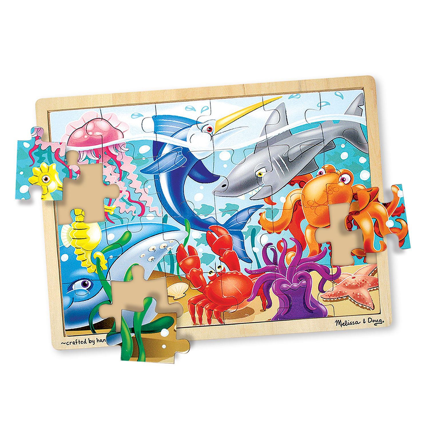 Alternative view of Melissa & Doug Ocean Expedition Wooden Jigsaw Puzzle - 24pc