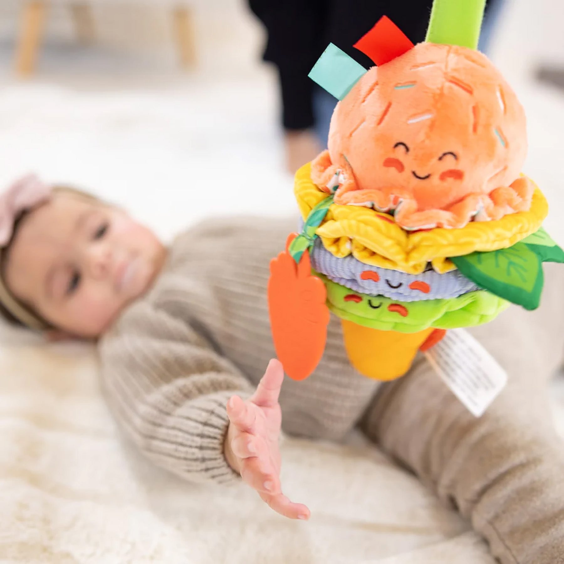 Alternative view of Melissa & Doug Ice Cream Take-Along Pull Toy - Vibrant Infant Playtime Companion