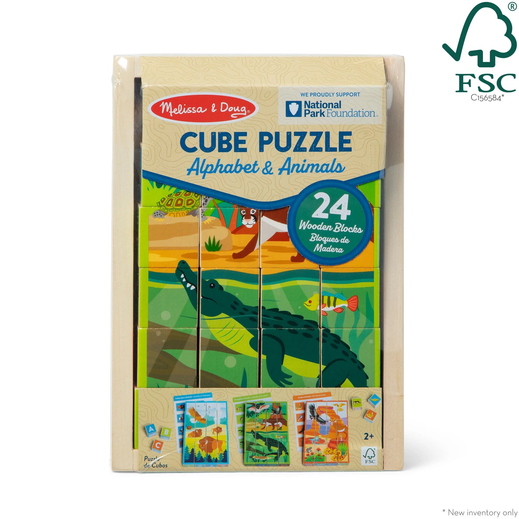 Alternative view of Melissa & Doug National Parks 24 pc Wooden Cube Puzzle
