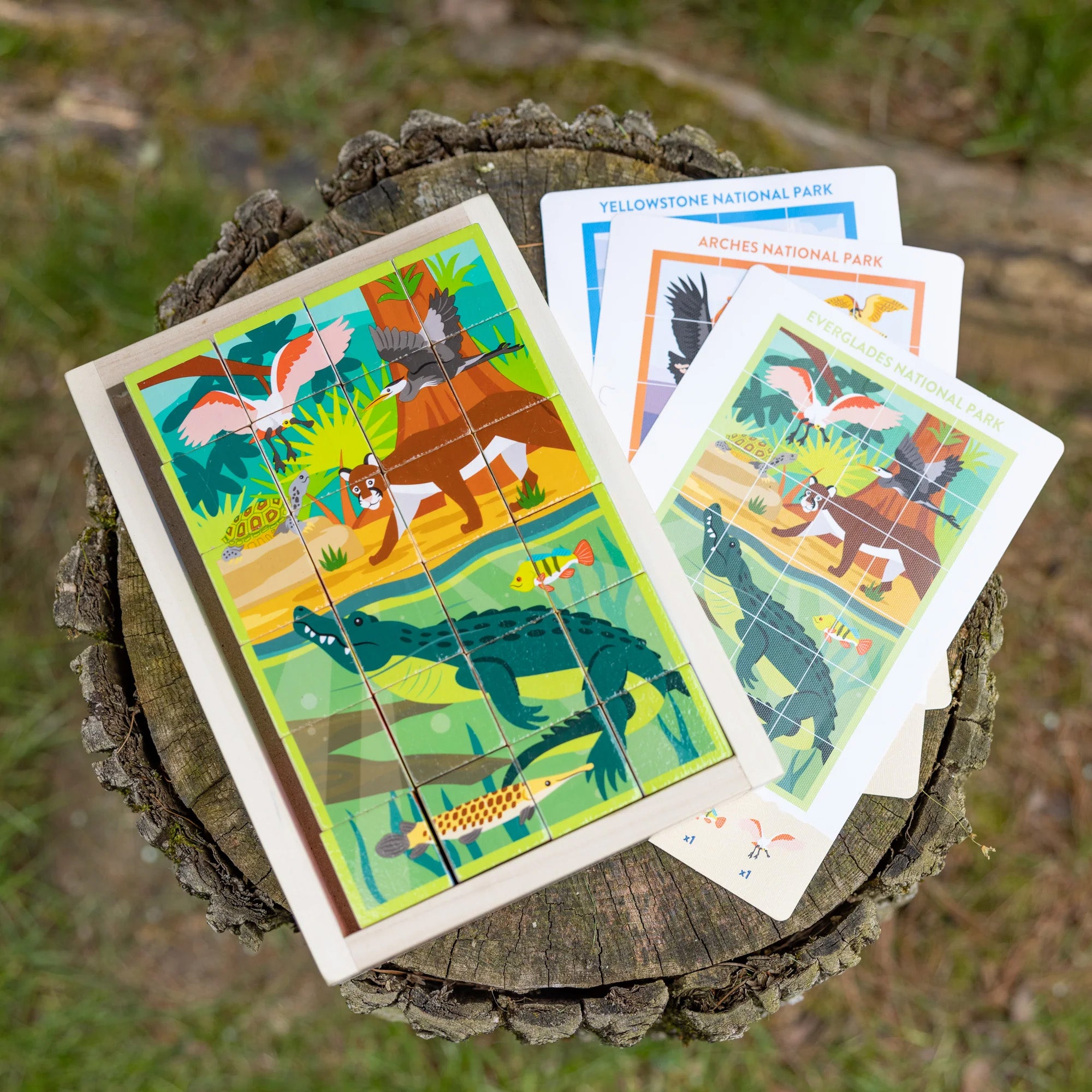 Melissa & Doug National Parks 24 pc Wooden Cube Puzzle - Image 4