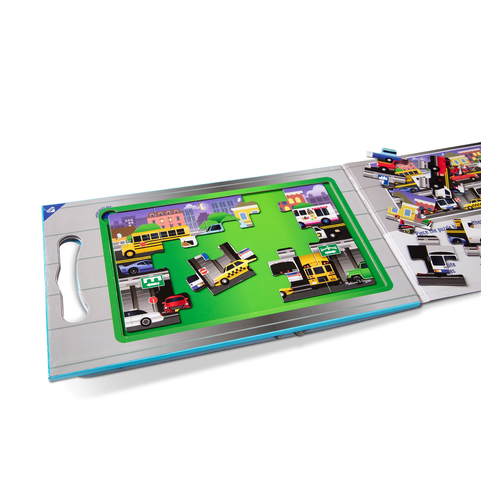 Melissa & Doug Vehicles Magnetic 2 Pack Jigsaw Puzzles - 15 pc - Image 3