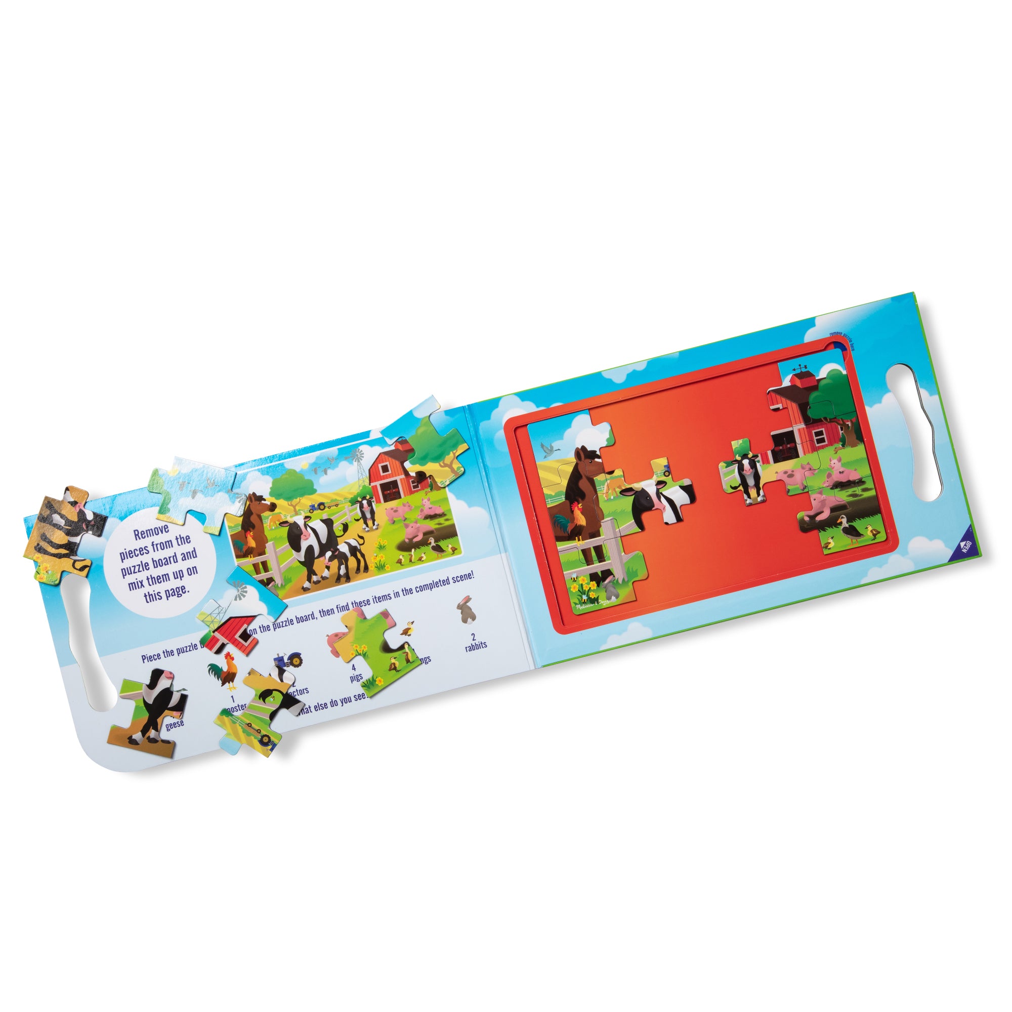 Alternative view of Melissa & Doug On the Farm 2-Pack Magnetic Puzzles - 15 pc each
