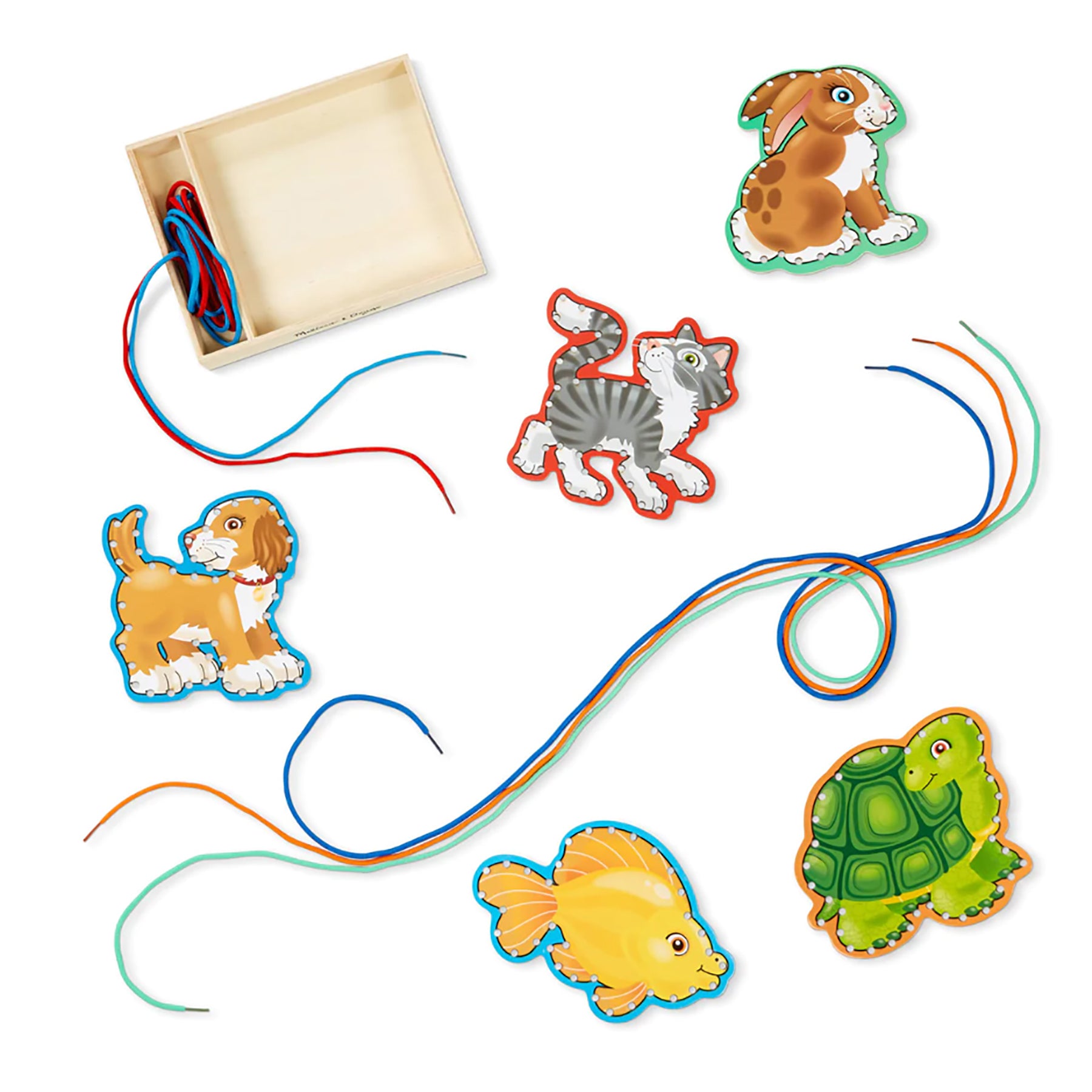 Alternative view of Melissa & Doug Lace & Trace Pets - Vibrant Animal-Themed Lacing Set