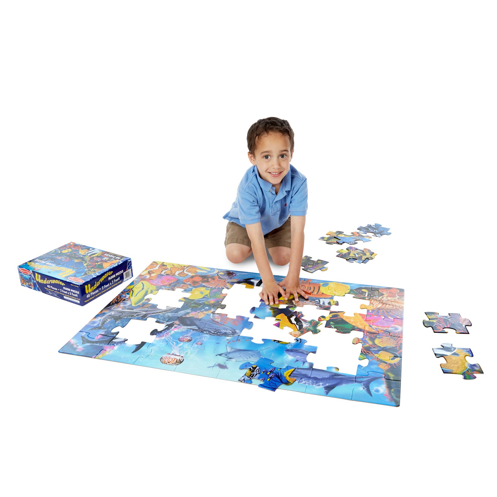 Melissa & Doug Underwater Adventure Floor Puzzle - 48 pc - Image 3