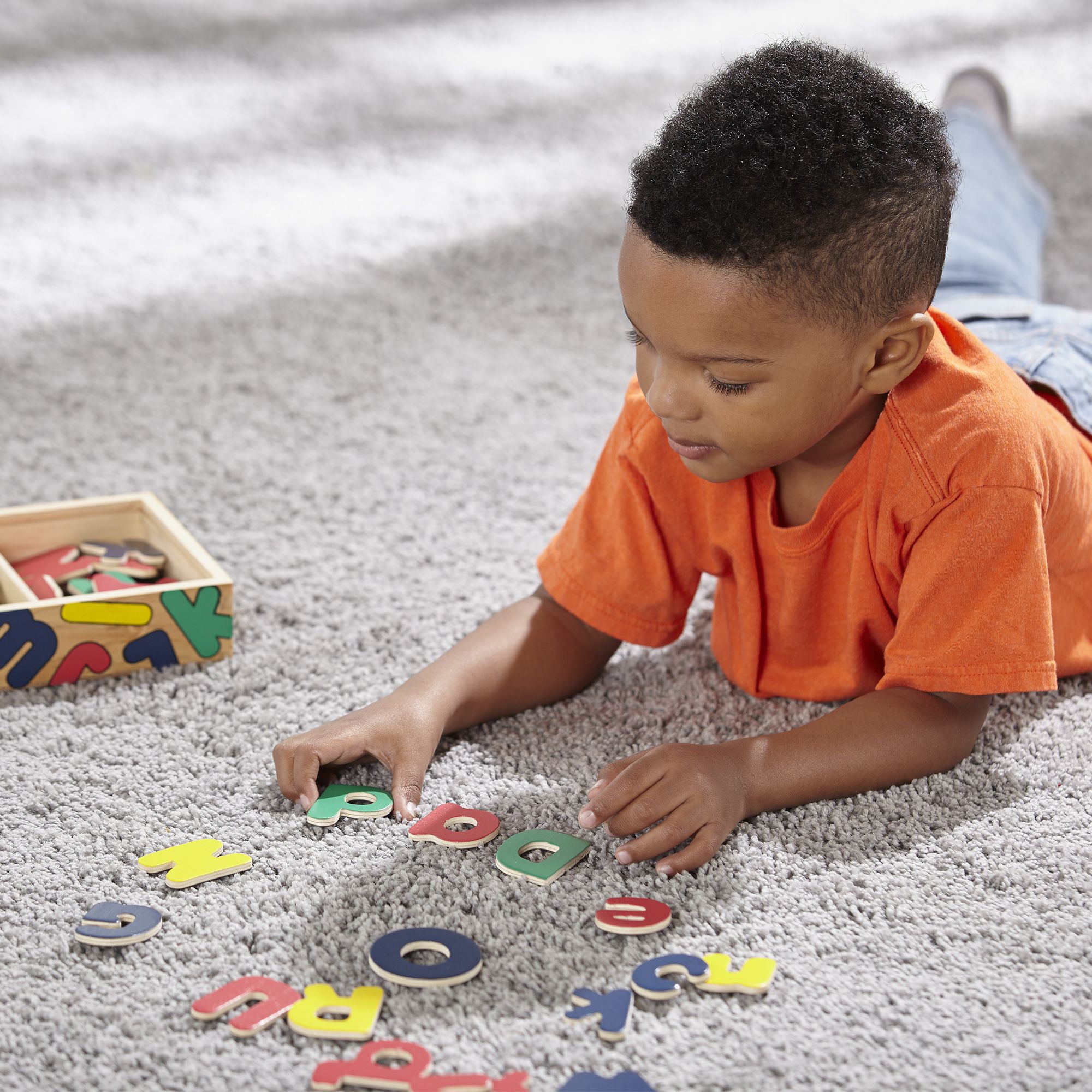 Melissa & Doug Alphabet Adventure - Wooden Magnetic Letters Set - Image 3